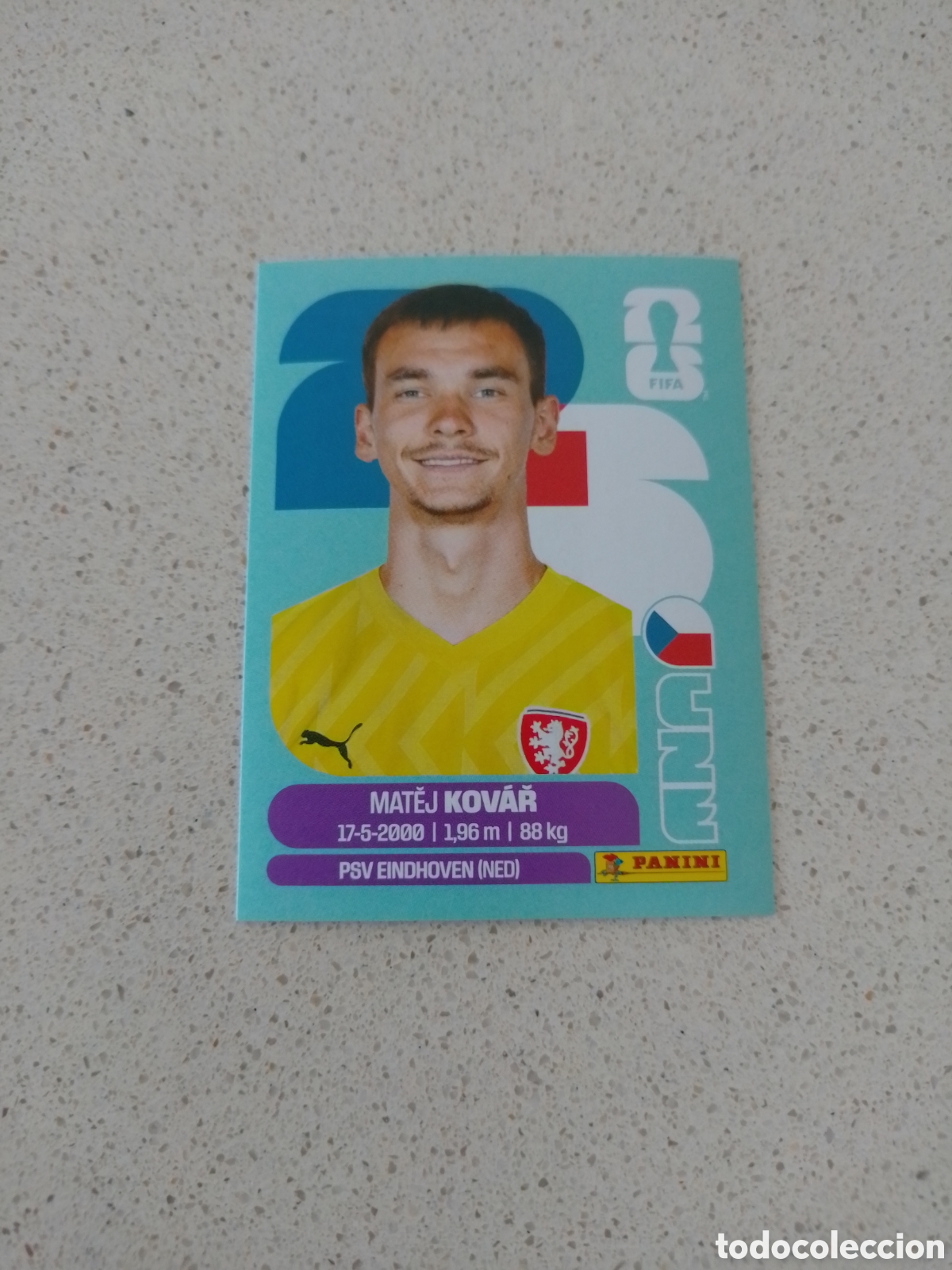 Figurine di Calcio: CROMO NUMERO 2 KOVAR REPUBLICA CHECA. MUNDIAL 2026. PANINI.