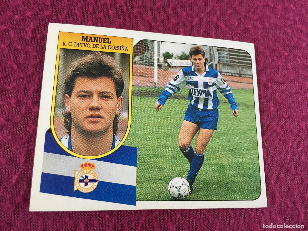 Cartes &agrave; collectionner de Football: Deportivo La Coru&ntilde;a - Manuel - BAJA - Ediciones Este Liga 1991-1992, 91-92 - nunca pegado Cart&oacute;n