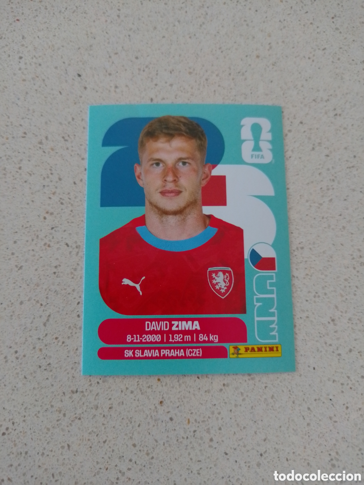 Cromos de Futebol: CROMO NUMERO 8 ZIMA REPUBLICA CHECA. MUNDIAL 2026. PANINI.
