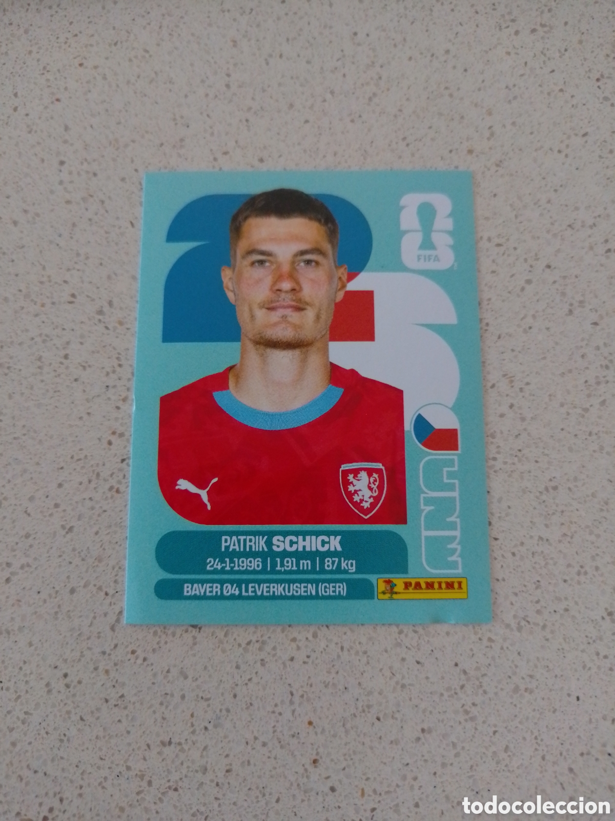Fu&szlig;ball-Sticker: CROMO NUMERO 20 SCHICK REPUBLICA CHECA. MUNDIAL 2026. PANINI.