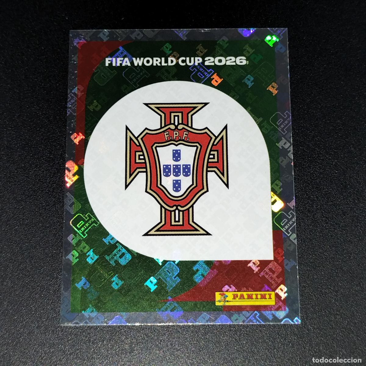 Fu&szlig;ball-Sticker: POR 1 ESCUDO LOGO PORTUGAL CROMOS STICKER MUNDIAL 26 2026 FIFA WORLD CUP PANINI