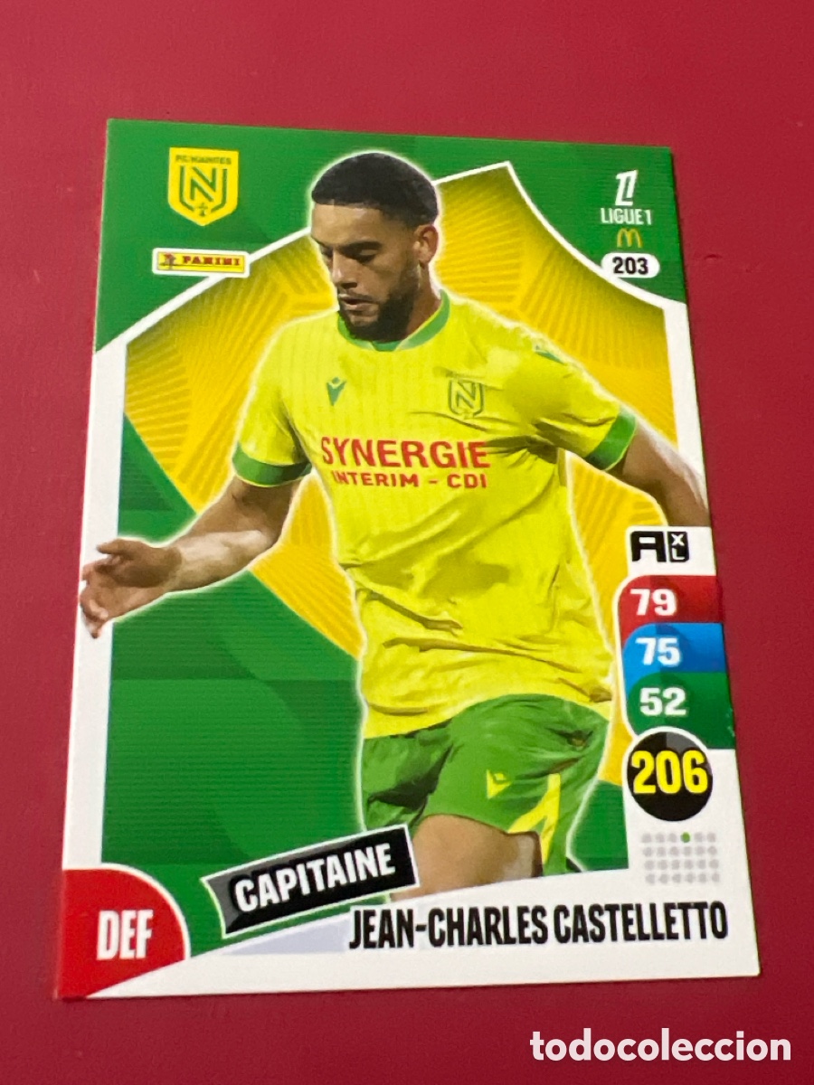 Cromos de F&uacute;tbol: C1640. ADRENALYN XL LIGUE 1 FRANCIA FRANCE 25 26 2025 2026 - 203 Jean-Charles Castelletto