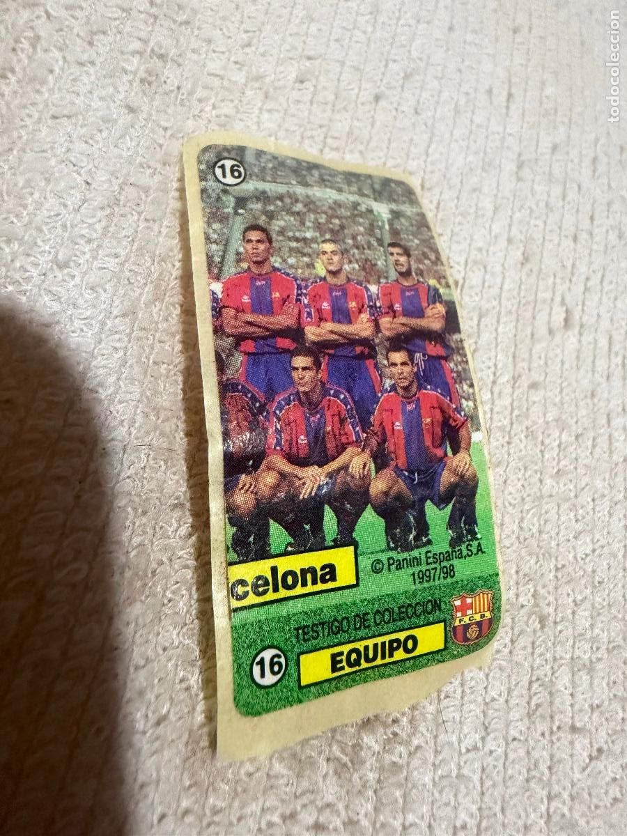 Cromos de F&uacute;tbol: Cromo chicle F.C Barcelona