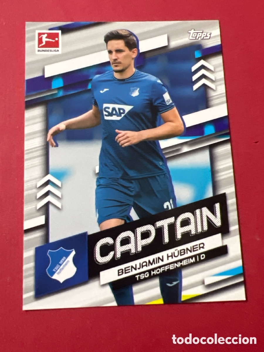 Cromos de F&uacute;tbol: C1644. BENJAMIN HUBNER 2021-22 Topps Bundesliga CAPIT&Aacute;N Inserto HOFFENHEIM