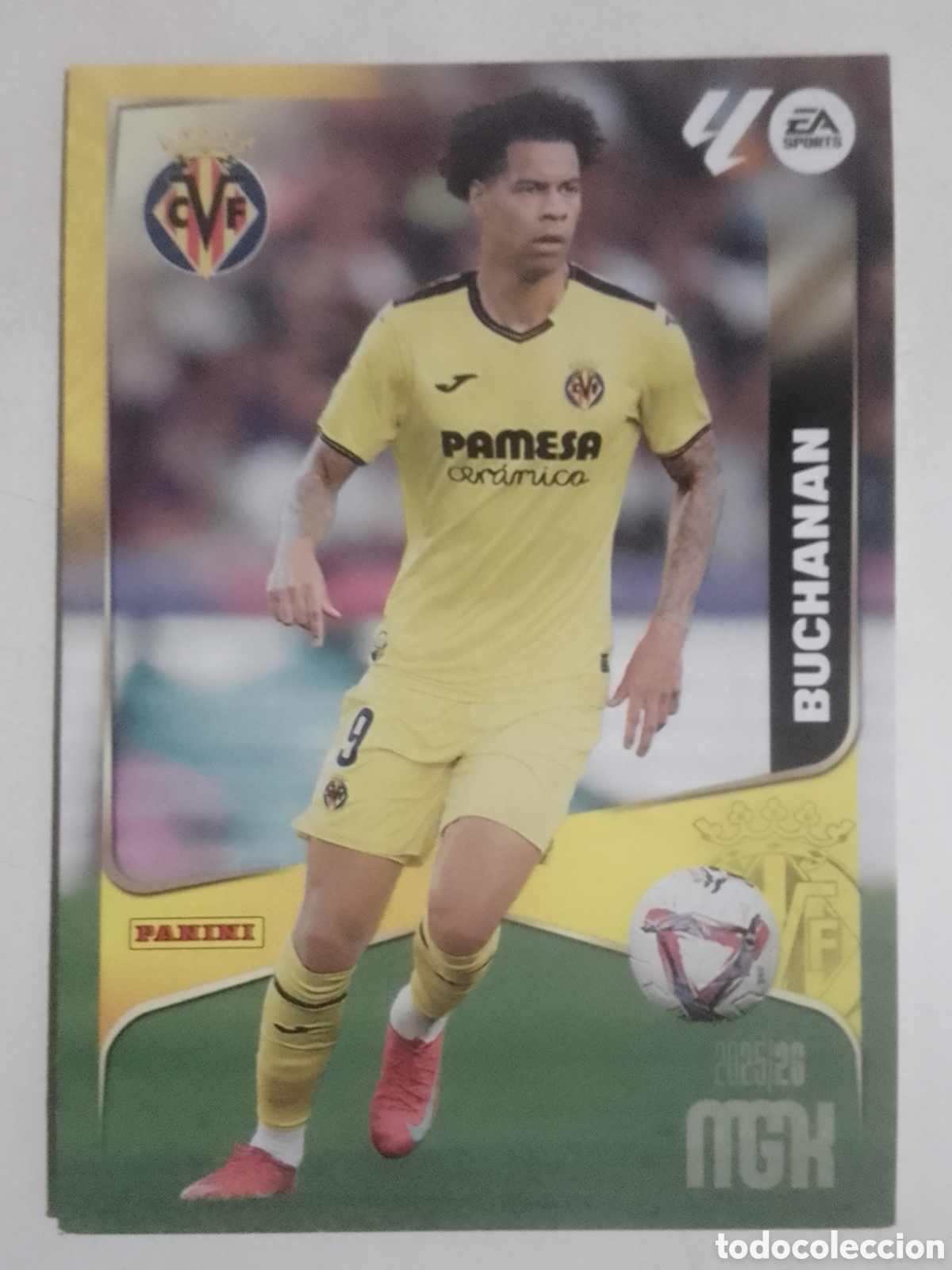 Cromos de F&uacute;tbol: Megacracks 2025/26 n&deg; 373 Buchanan &bull; Villarreal.