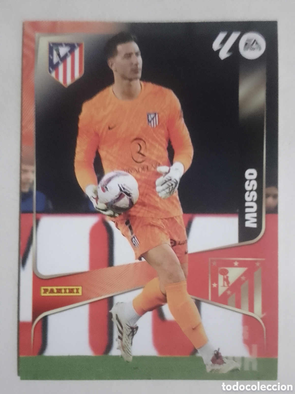 Cromos de F&uacute;tbol: Megacracks 2025/26 n&deg; 57 Musso &bull; Atl&eacute;tico de Madrid.