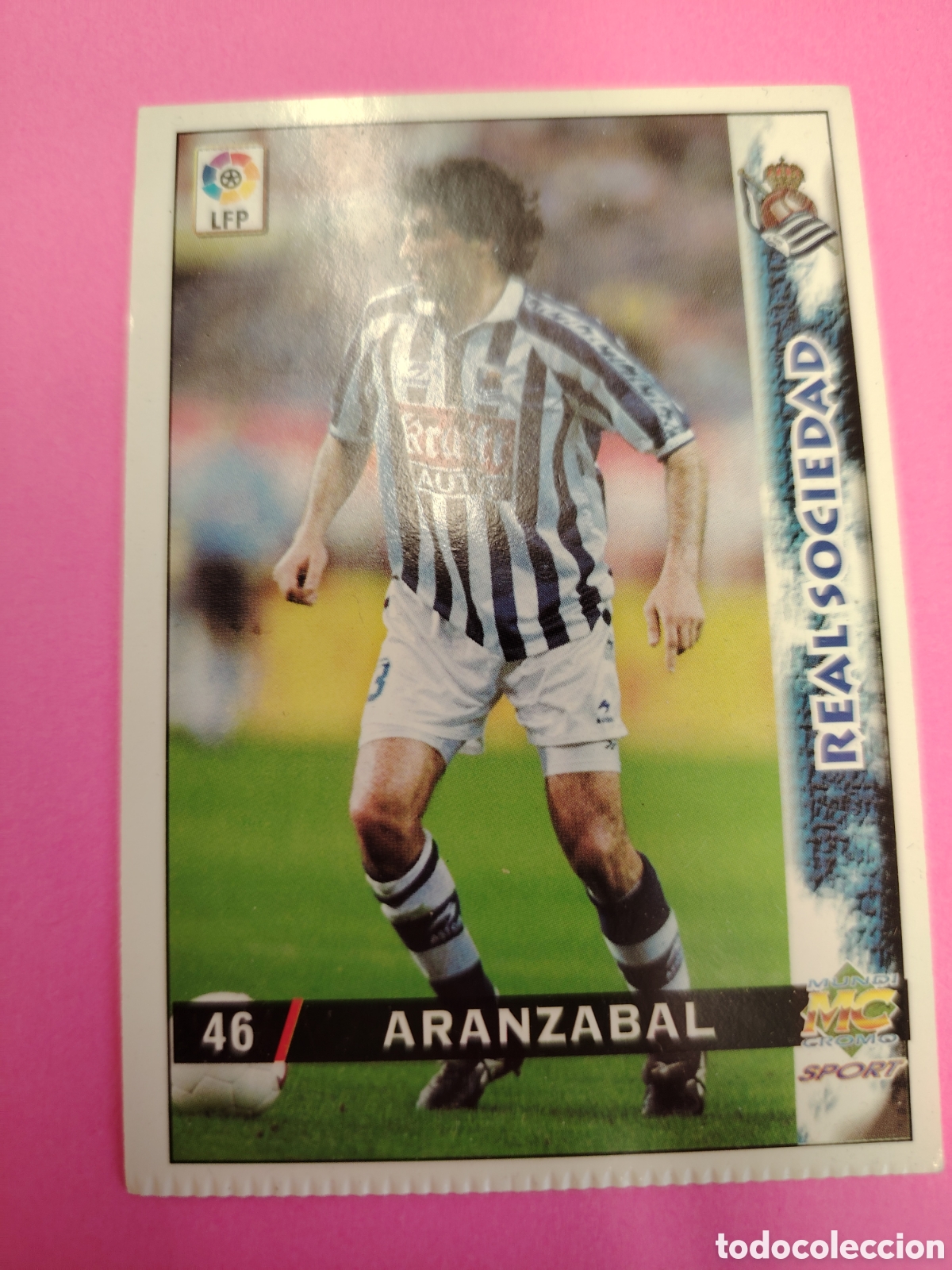 Cromos de F&uacute;tbol: REAL SOCIEDAD-N&deg;46-ARANZABAL-MUNDICROMO FICHAS DE LA LIGA 1998 1999 98 99