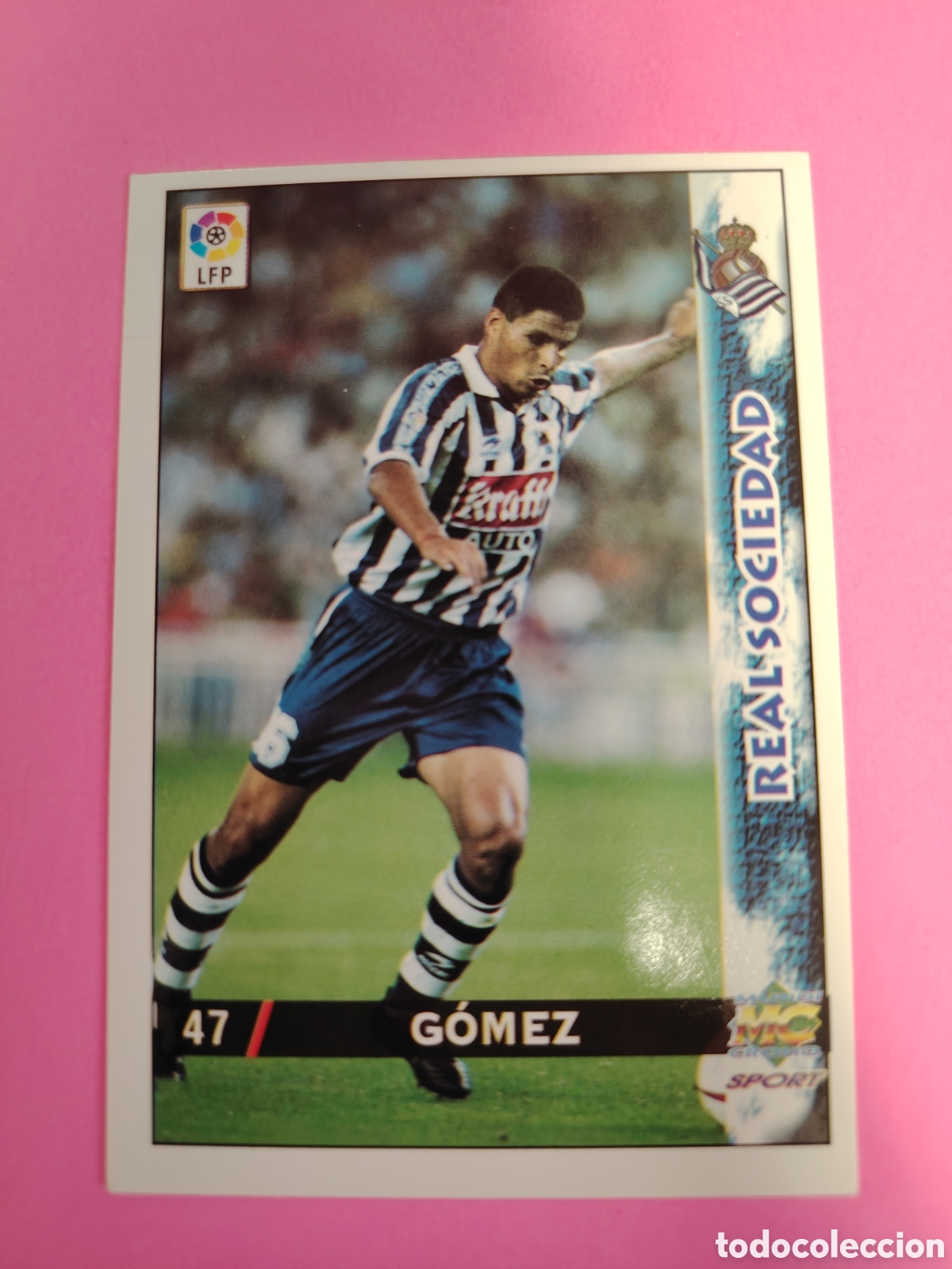 Cromos de F&uacute;tbol: REAL SOCIEDAD-N&deg;47-GOMEZ-MUNDICROMO FICHAS DE LA LIGA 1998 1999 98 99