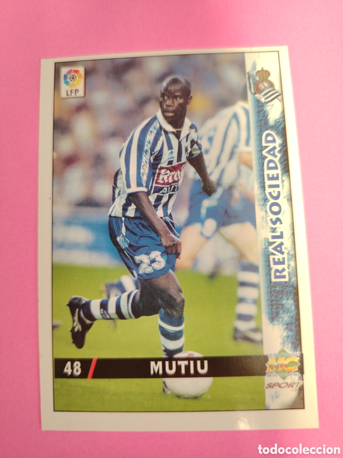 Cromos de F&uacute;tbol: REAL SOCIEDAD-N&deg;48-MUTIU-MUNDICROMO FICHAS DE LA LIGA 1998 1999 98 99