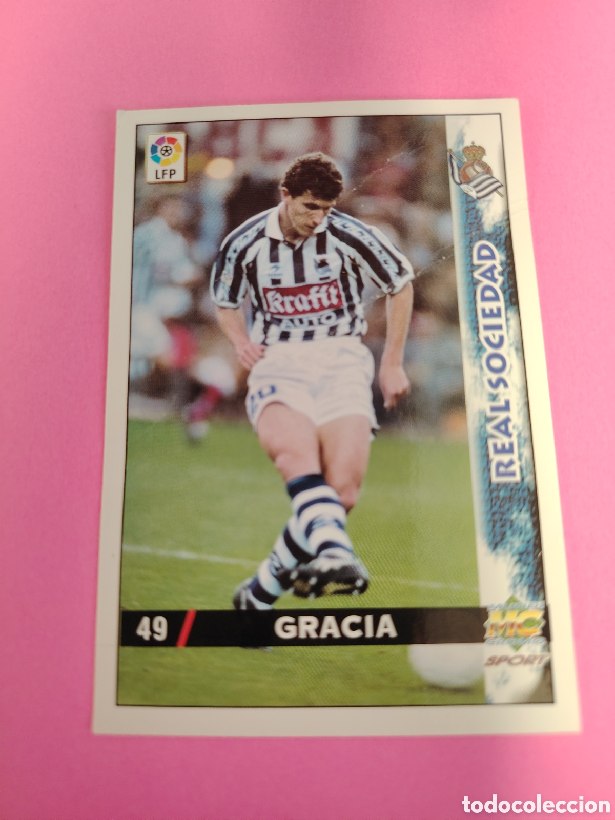 Cromos de F&uacute;tbol: REAL SOCIEDAD-N&deg;49-GRACIA-MUNDICROMO FICHAS DE LA LIGA 1998 1999 98 99