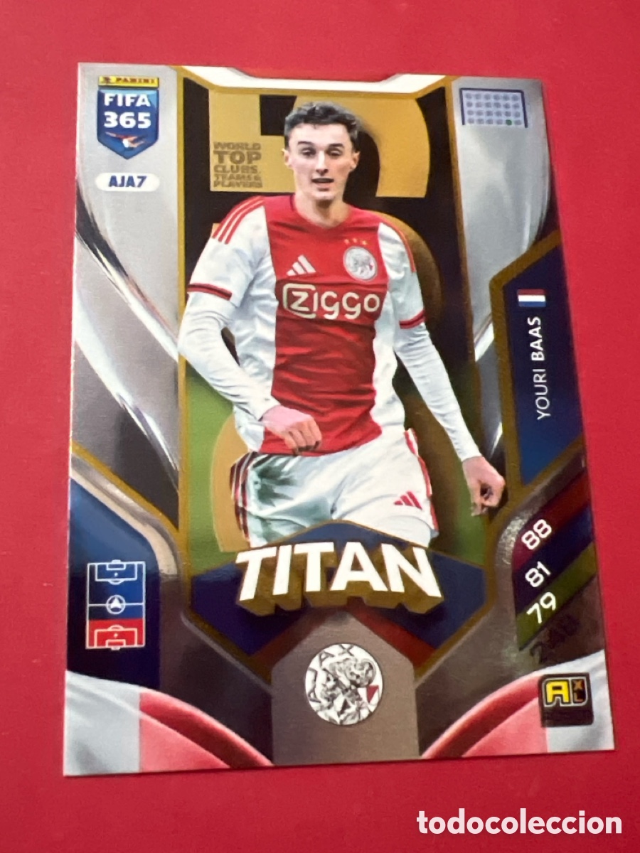 Cromos de F&uacute;tbol: C1654. AJA7 Youri Baas Titan | AFC Ajax | 2025 2026 Panini FIFA 365 25 26