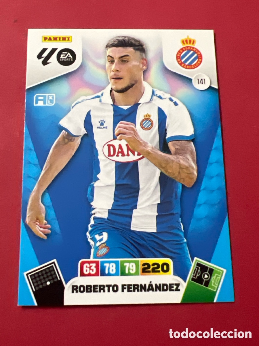 Cromos de F&uacute;tbol: C1655. CROMO DE FUTBOL NUMERO 141 ROBERTO FERNANDEZ ESPANYOL ESPA&Ntilde;OL ADRENALYN XL 2025 2026 PANINI !