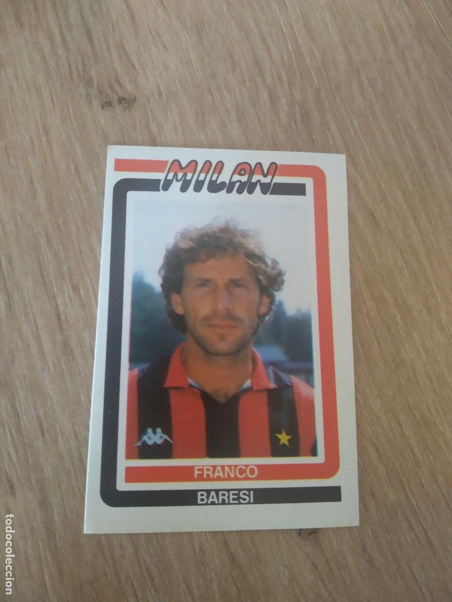 Cromos de F&uacute;tbol: 152 FRANCO BARESI AC MILAN CROMO FUTBOL PANINI LIGA ITALIA CALCIATORI EUROFLASH CALCIO 88