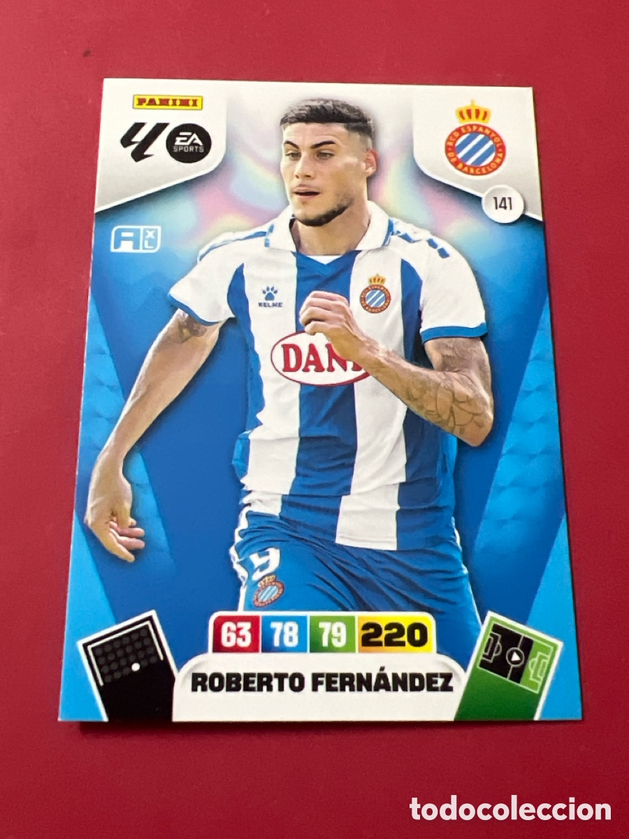 Cromos de F&uacute;tbol: C1656. CROMO DE FUTBOL NUMERO 141 ROBERTO FERNANDEZ ESPANYOL ESPA&Ntilde;OL ADRENALYN XL 2025 2026 PANINI !
