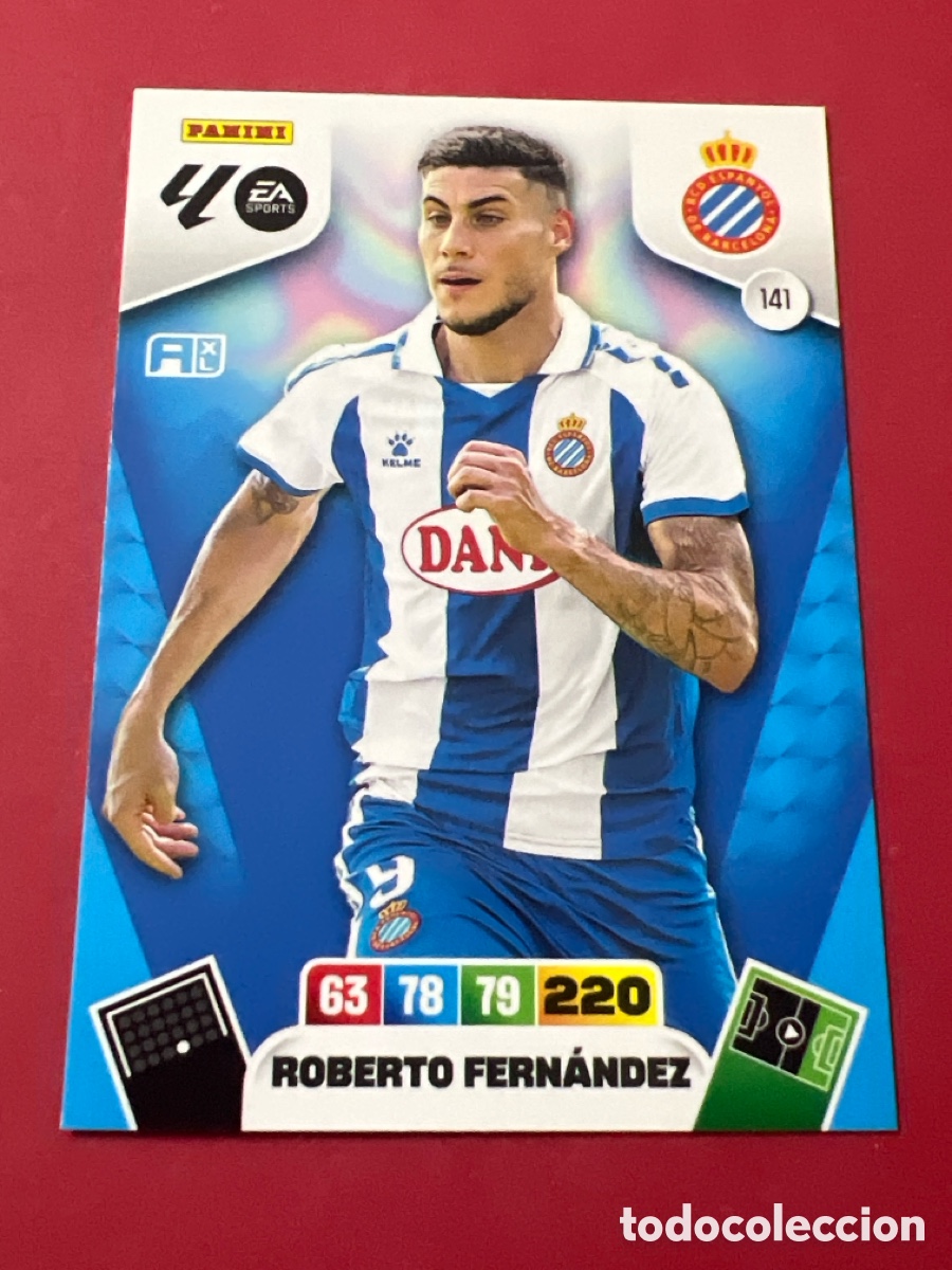 Cromos de F&uacute;tbol: C1660. CROMO DE FUTBOL NUMERO 141 ROBERTO FERNANDEZ ESPANYOL ESPA&Ntilde;OL ADRENALYN XL 2025 2026 PANINI