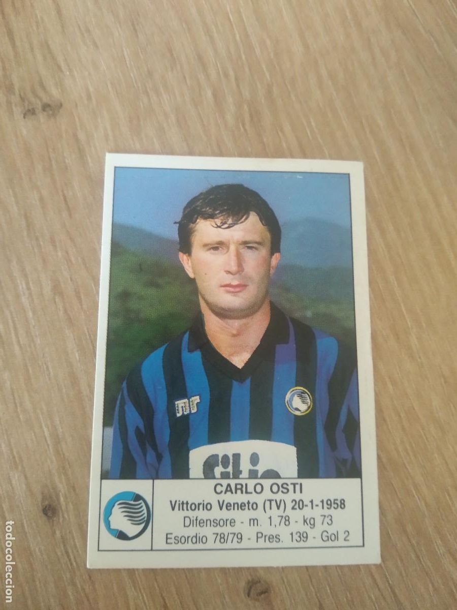 Cromos de F&uacute;tbol: 2 CARLO OSTI ATALANTA CROMO FUTBOL PANINI LIGA ITALIA CALCIATORI EUROFLASH CALCIO 88