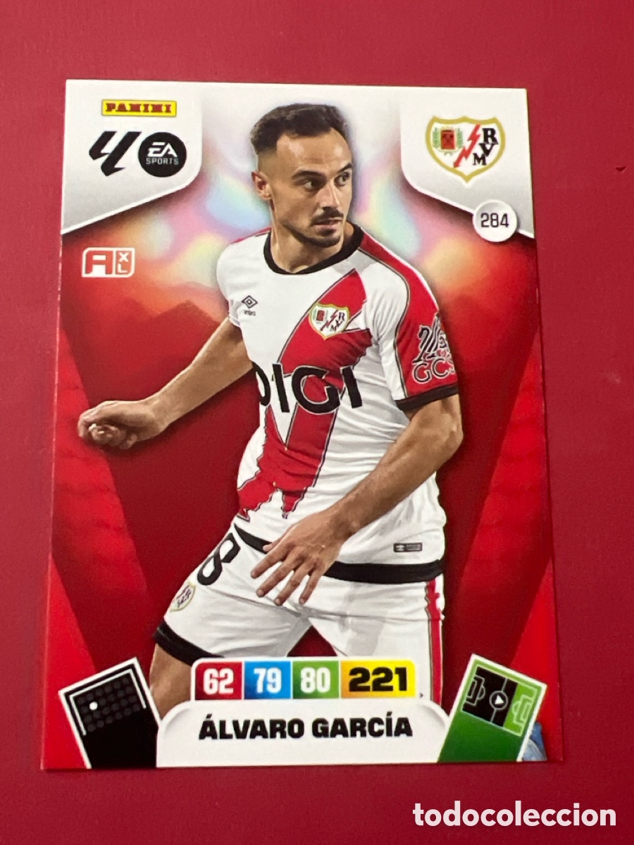 Cromos de F&uacute;tbol: C1662. CARD ADRENALYN XL PANINI 2025-2026 25 26 REGULAR ALVARO GARCIA RAYO VALLECANO 284