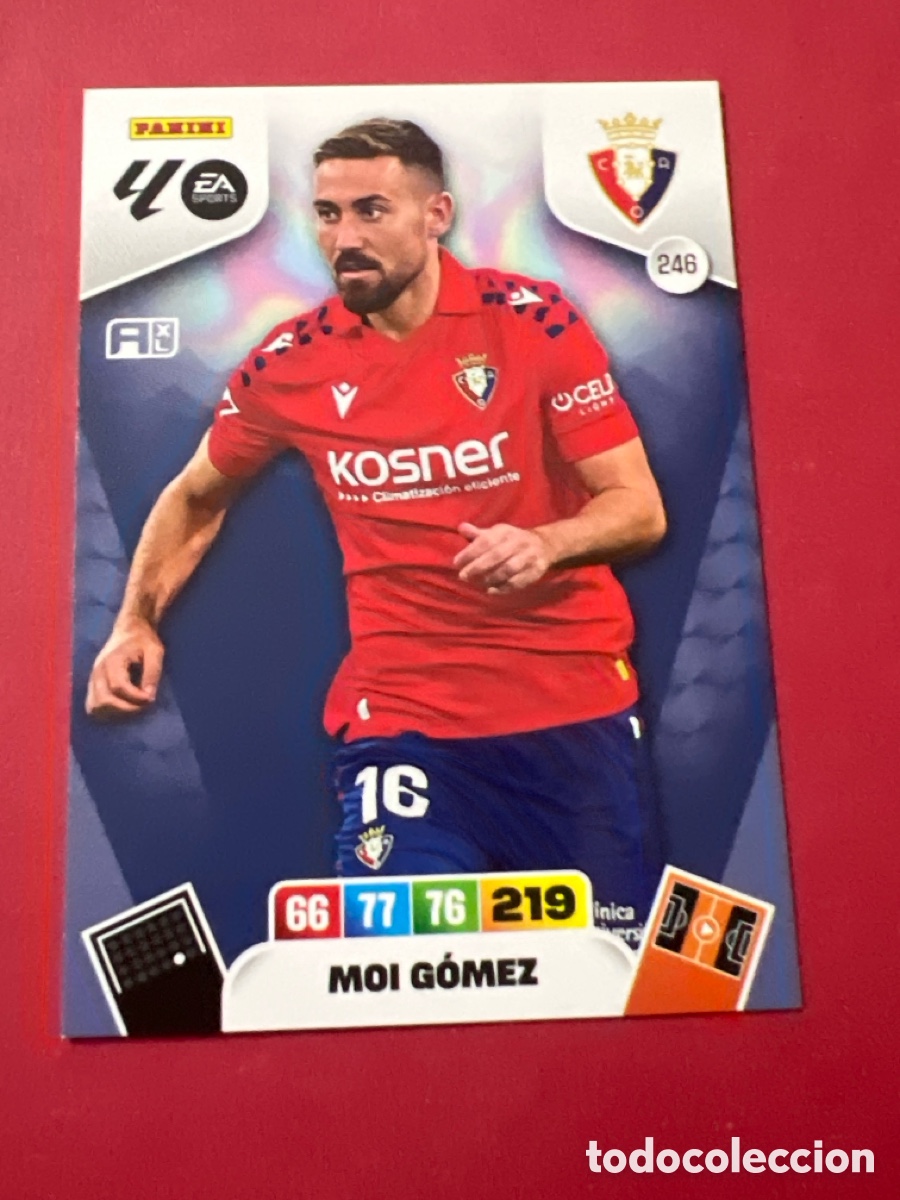 Fu&szlig;ball-Sticker: C1670. 246 MOI G&Oacute;MEZ DEL OSASUNA 25 26 ADRENALYN XL 2025 2026