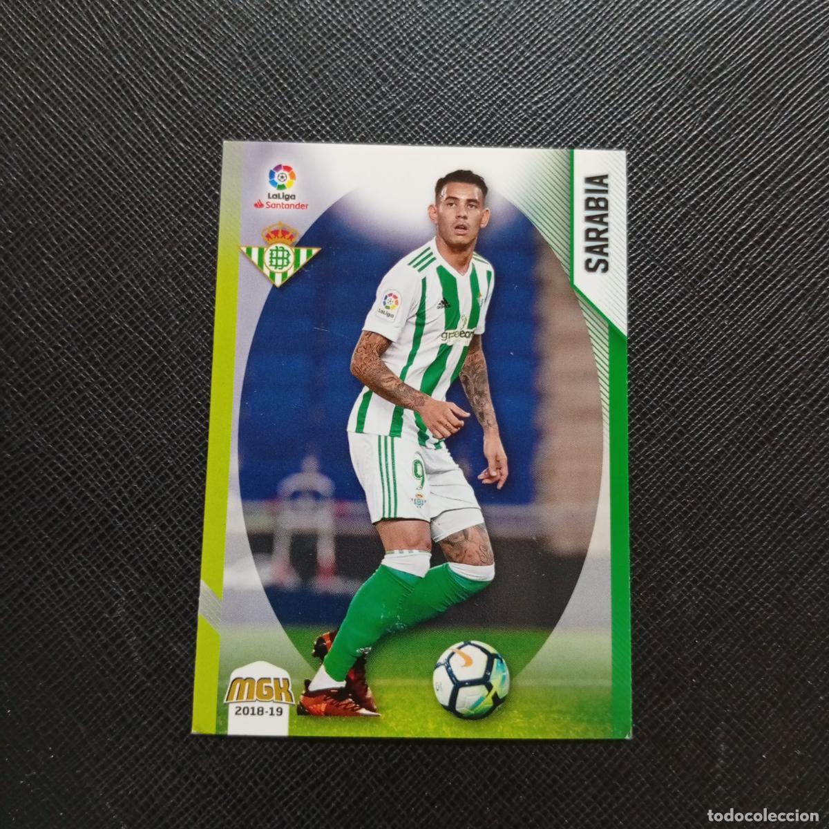 Fu&szlig;ball-Sticker: 129 SARABIA REAL BETIS PANINI MEGACRACKS 2018 2019 CROMO FUTBOL 18 19 - A82 PG406 ERROR