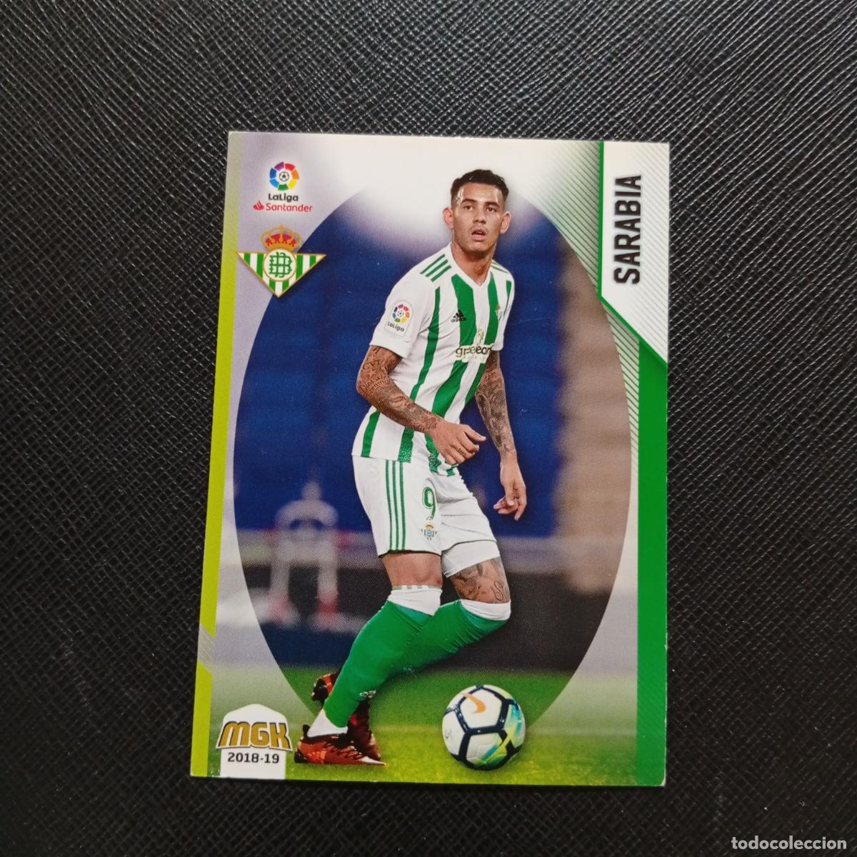 Fu&szlig;ball-Sticker: 129 SARABIA REAL BETIS PANINI MEGACRACKS 2018 2019 CROMO FUTBOL 18 19 - A82 PG424 ERROR