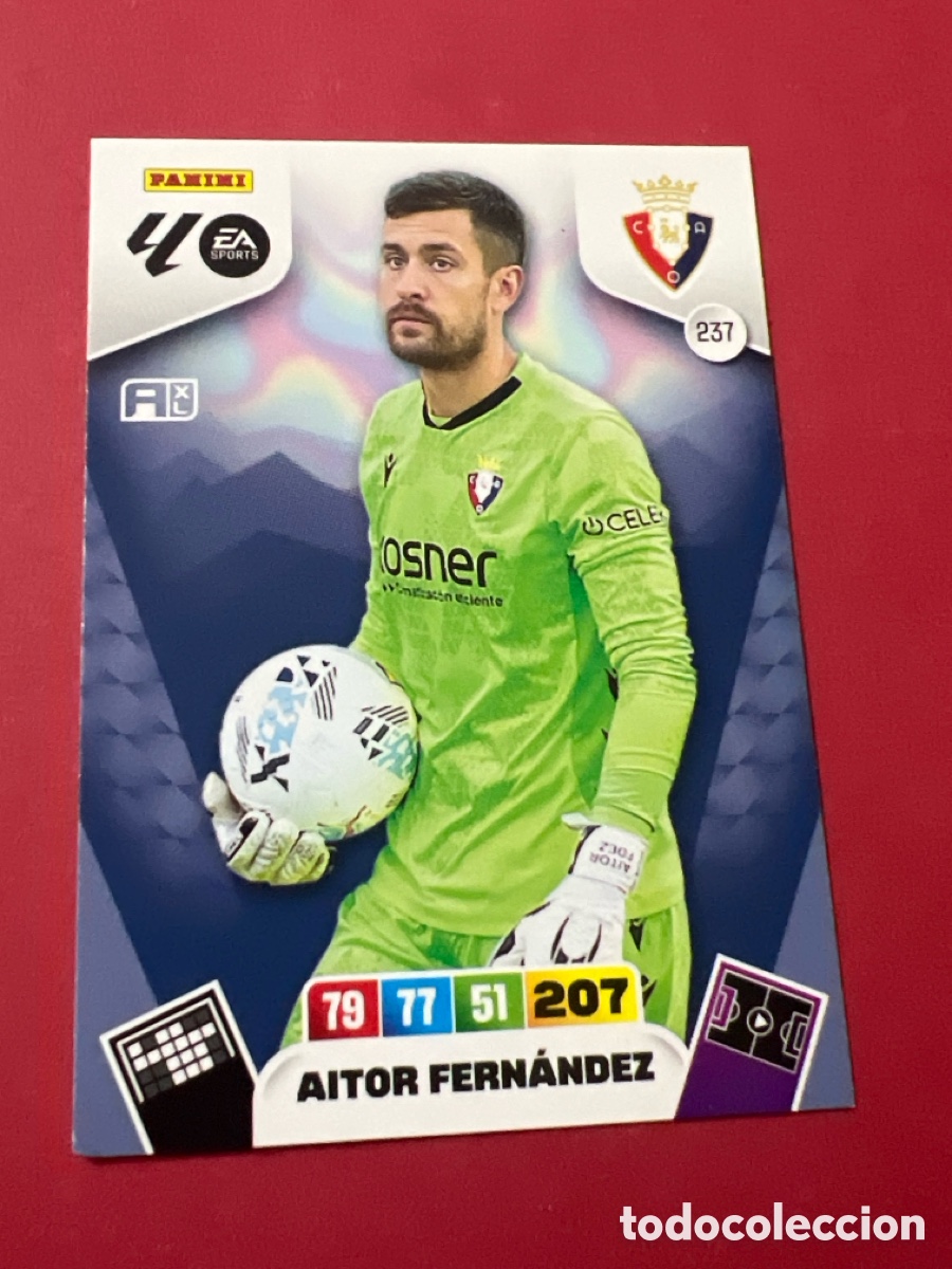Fu&szlig;ball-Sticker: C1672. PANINI ADRENALYN XL LIGA EA SPORTS 2025-2026 25-26 &ndash; N&ordm; 237 &ndash; Aitor Fern&aacute;ndez CA Osasuna