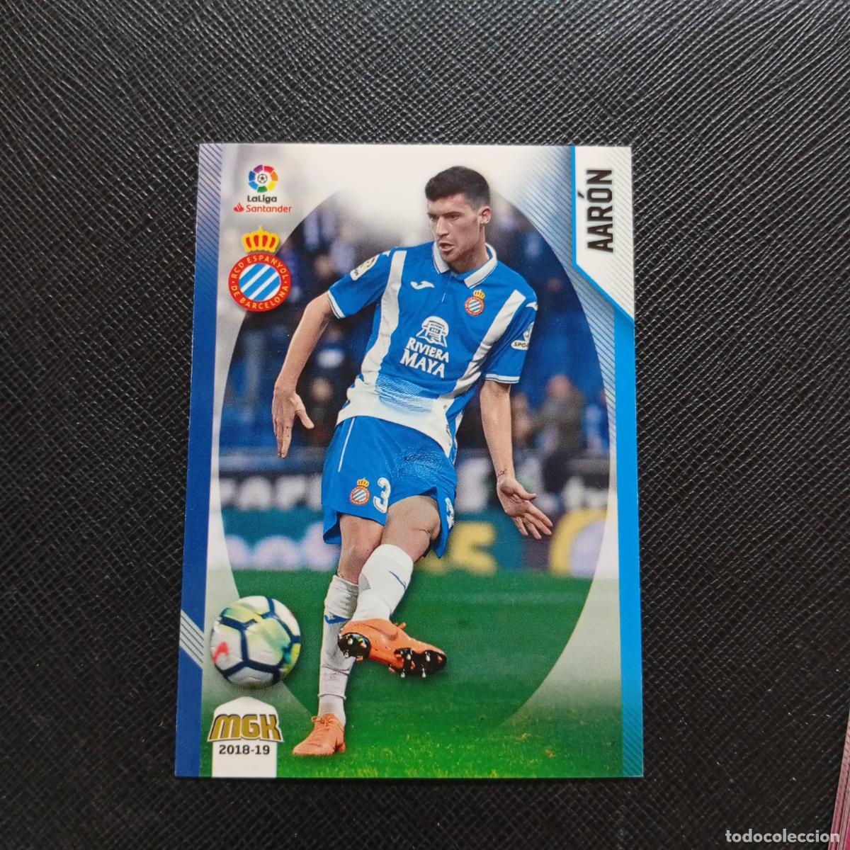 Cromos de F&uacute;tbol: 198 AARON ESPA&Ntilde;OL PANINI MEGACRACKS 2018 2019 CROMO FUTBOL 18 19 - A82 PG451