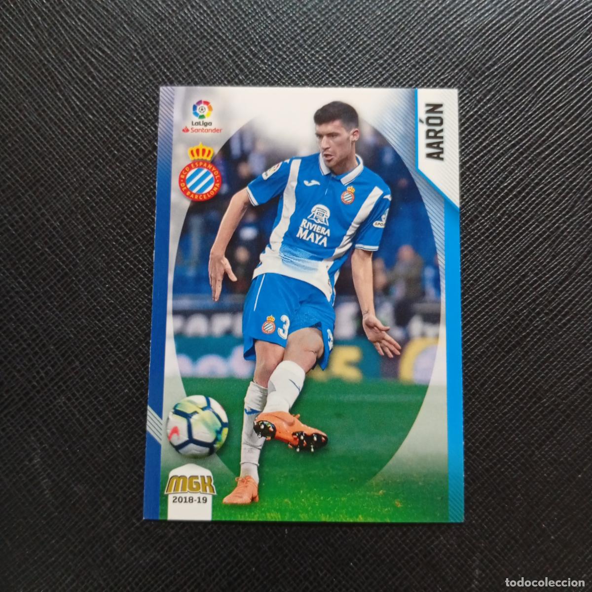 Cromos de F&uacute;tbol: 198 AARON ESPA&Ntilde;OL PANINI MEGACRACKS 2018 2019 CROMO FUTBOL 18 19 - A82 PG451 B