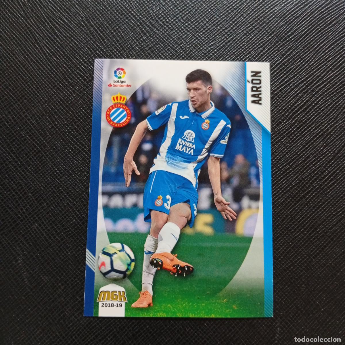 Cromos de Futebol: 198 AARON ESPA&Ntilde;OL PANINI MEGACRACKS 2018 2019 CROMO FUTBOL 18 19 - A82 PG460