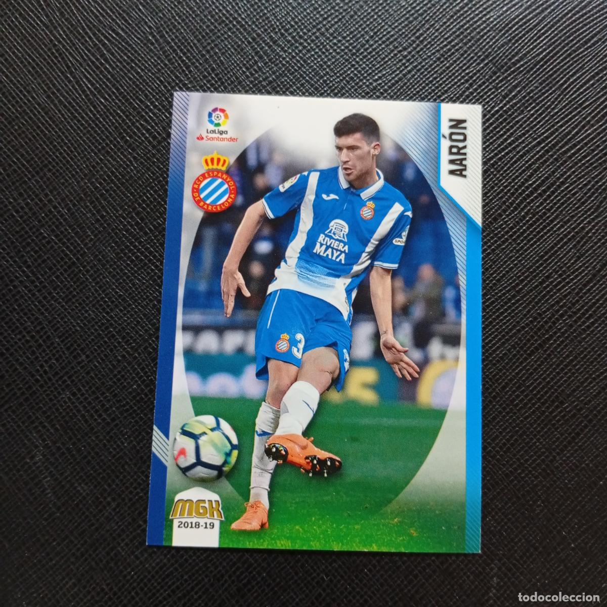 Cromos de Futebol: 198 AARON ESPA&Ntilde;OL PANINI MEGACRACKS 2018 2019 CROMO FUTBOL 18 19 - A82 PG460 B