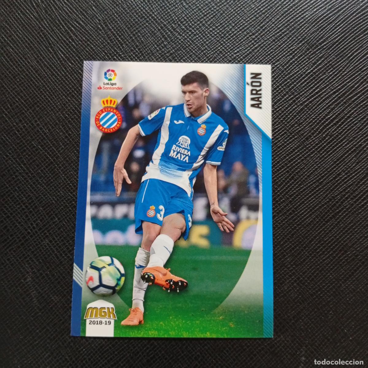 Cromos de Futebol: 198 AARON ESPA&Ntilde;OL PANINI MEGACRACKS 2018 2019 CROMO FUTBOL 18 19 - A82 PG469 B