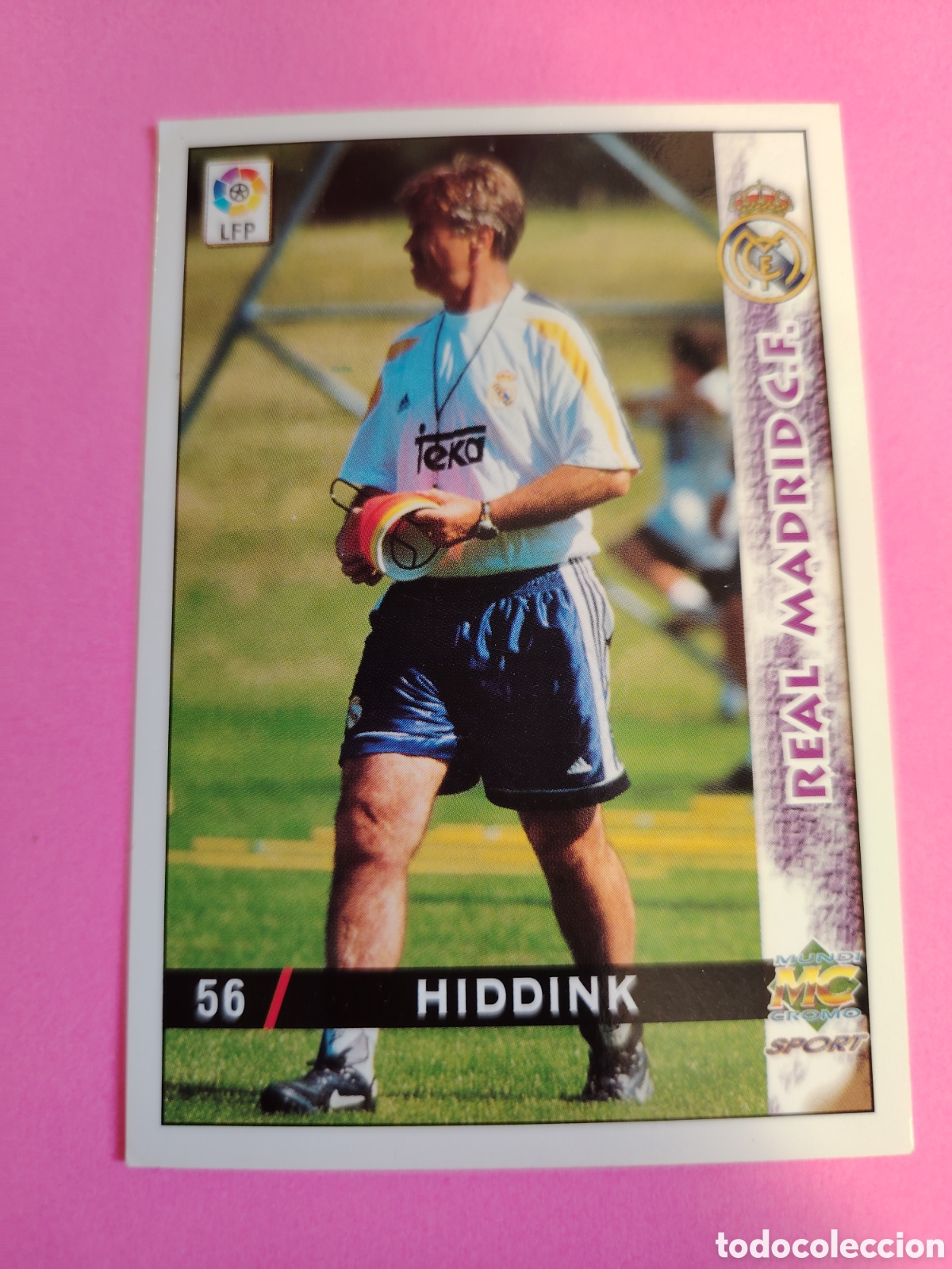 Cromos de F&uacute;tbol: REAL MADRID-N&deg;56-HIDDINK-MUNDICROMO FICHAS DE LA LIGA 1998 1999 98 99