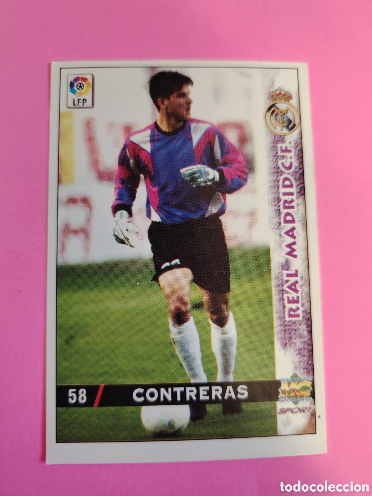 Cromos de F&uacute;tbol: REAL MADRID-N&deg;58-CONTRERAS-MUNDICROMO FICHAS DE LA LIGA 1998 1999 98 99