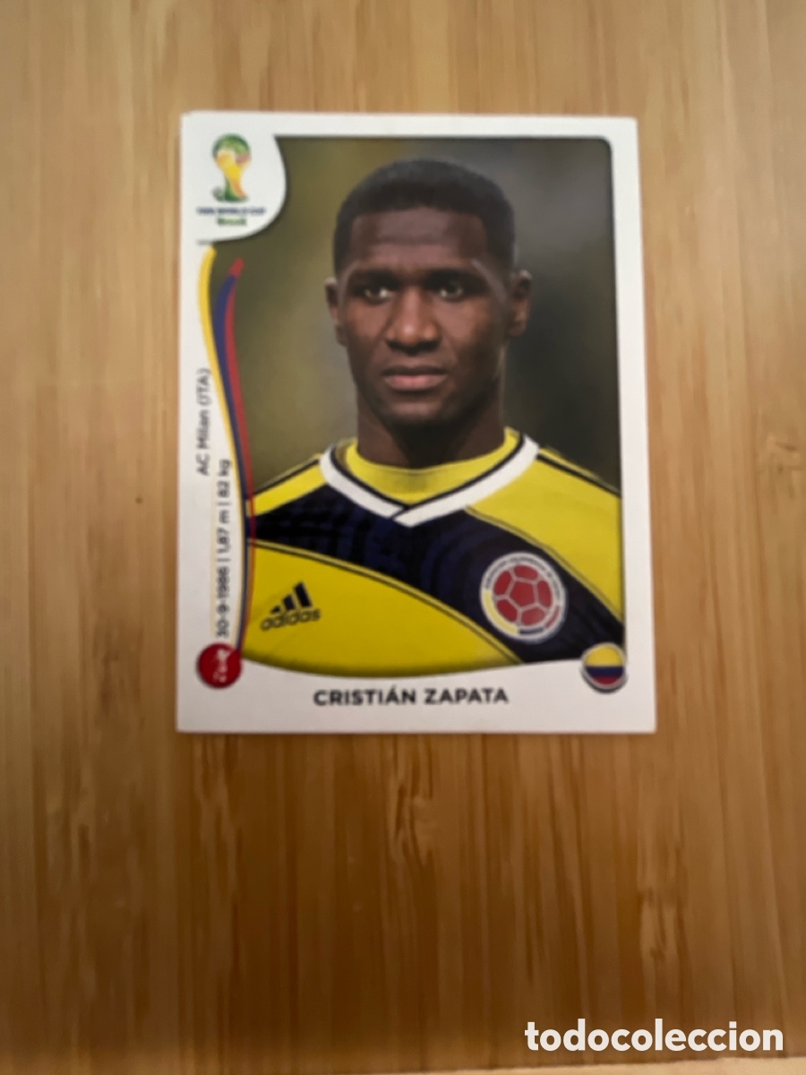 Fu&szlig;ball-Sticker: CRISTIAN ZAPATA 188 COLOMBIA MUNDIAL BRASIL 2014 PANINI NUEVO SIN PEGAR FIFA WORLD CUP BRASIL