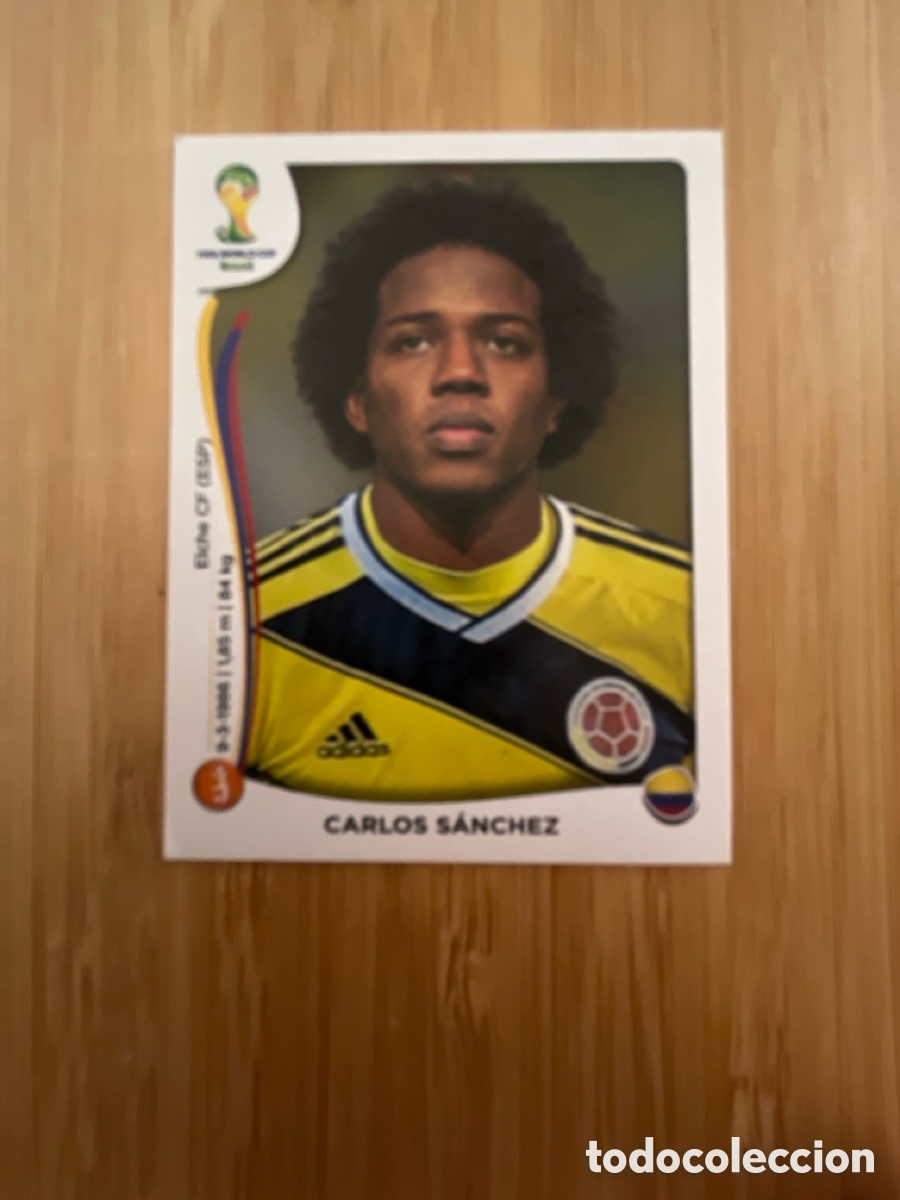 Fu&szlig;ball-Sticker: CARLOS SANCHEZ 193 COLOMBIA MUNDIAL BRASIL 2014 PANINI NUEVO SIN PEGAR FIFA WORLD CUP BRASIL