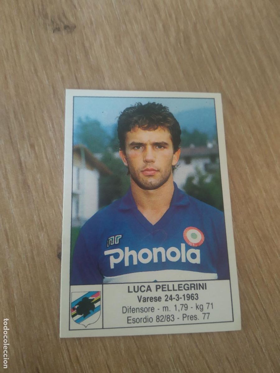Cromos de F&uacute;tbol: 174 LUCA PELLEGRINI SAMPDORIA CROMO FUTBOL PANINI LIGA ITALIA CALCIATORI EUROFLASH CALCIO 88