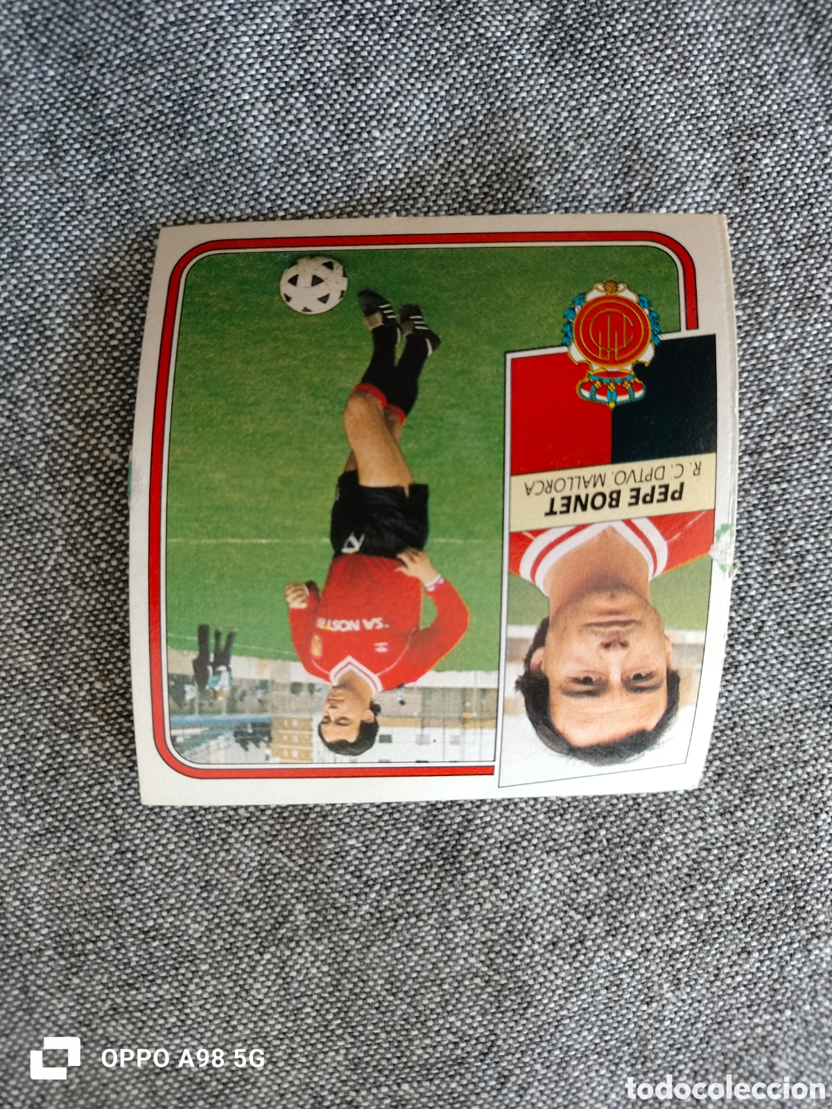 Cromos de F&uacute;tbol: Cromo baja Pepe Bonet Mallorca Ediciones Este liga temporada 89 90 1989 1990