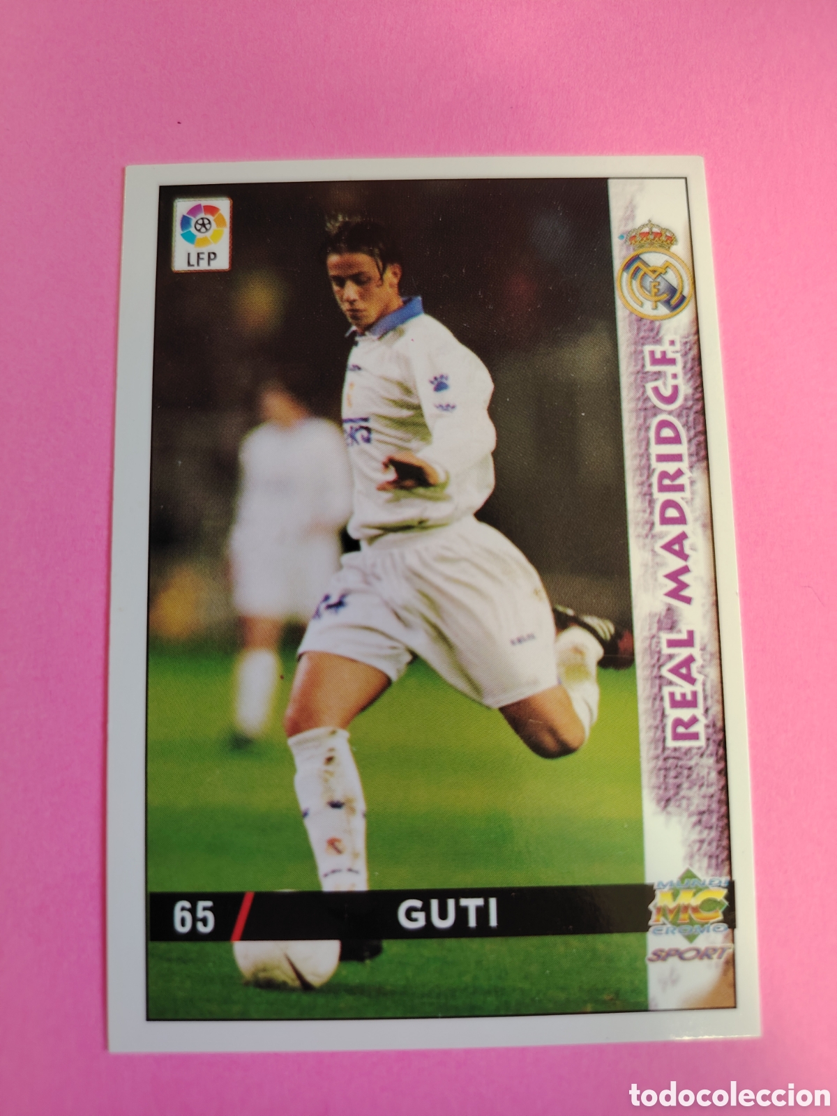 Cromos de F&uacute;tbol: REAL MADRID-N&deg;65-GUTI-MUNDICROMO FICHAS DE LA LIGA 1998 1999 98 99