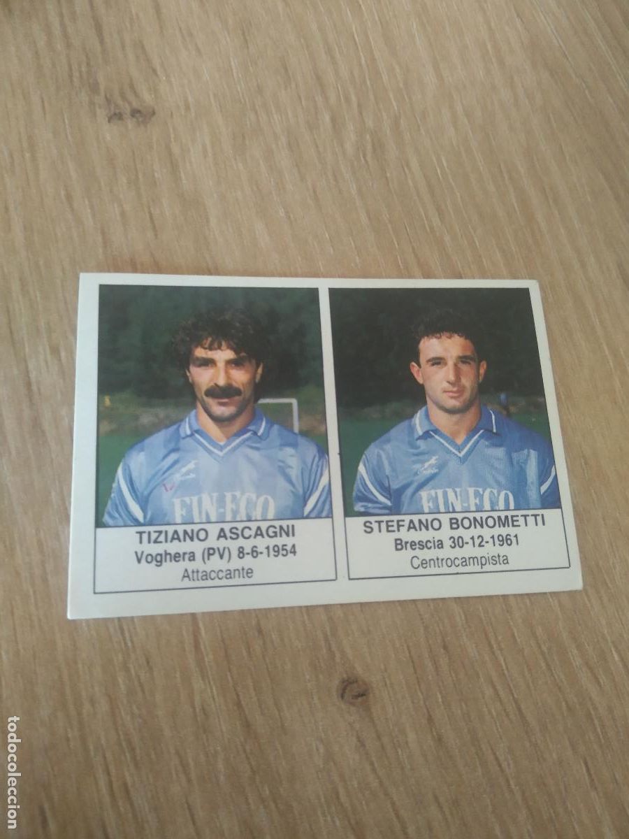 Cromos de F&uacute;tbol: 251 ASCAGNI BONOMETTI BRESCIA CROMO FUTBOL PANINI LIGA ITALIA Edis Calciatori 1985-1986