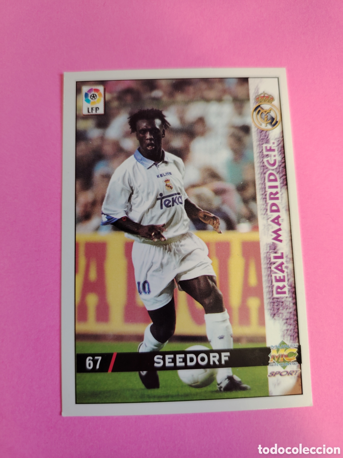 Cromos de F&uacute;tbol: REAL MADRID-N&deg;67-SEEDORF-MUNDICROMO FICHAS DE LA LIGA 1998 1999 98 99
