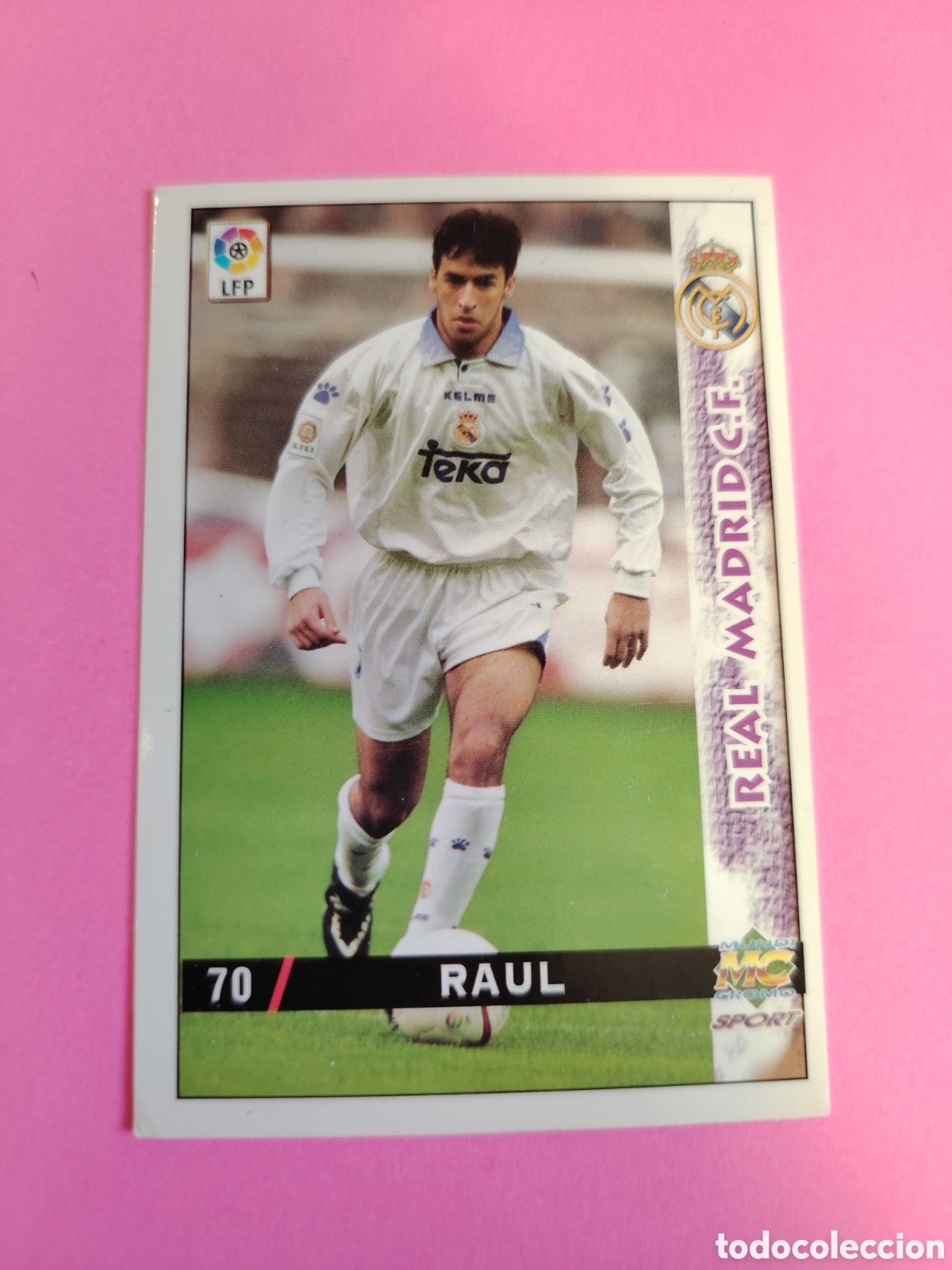 Cromos de F&uacute;tbol: REAL MADRID-N&deg;70-RAUL-MUNDICROMO FICHAS DE LA LIGA 1998 1999 98 99