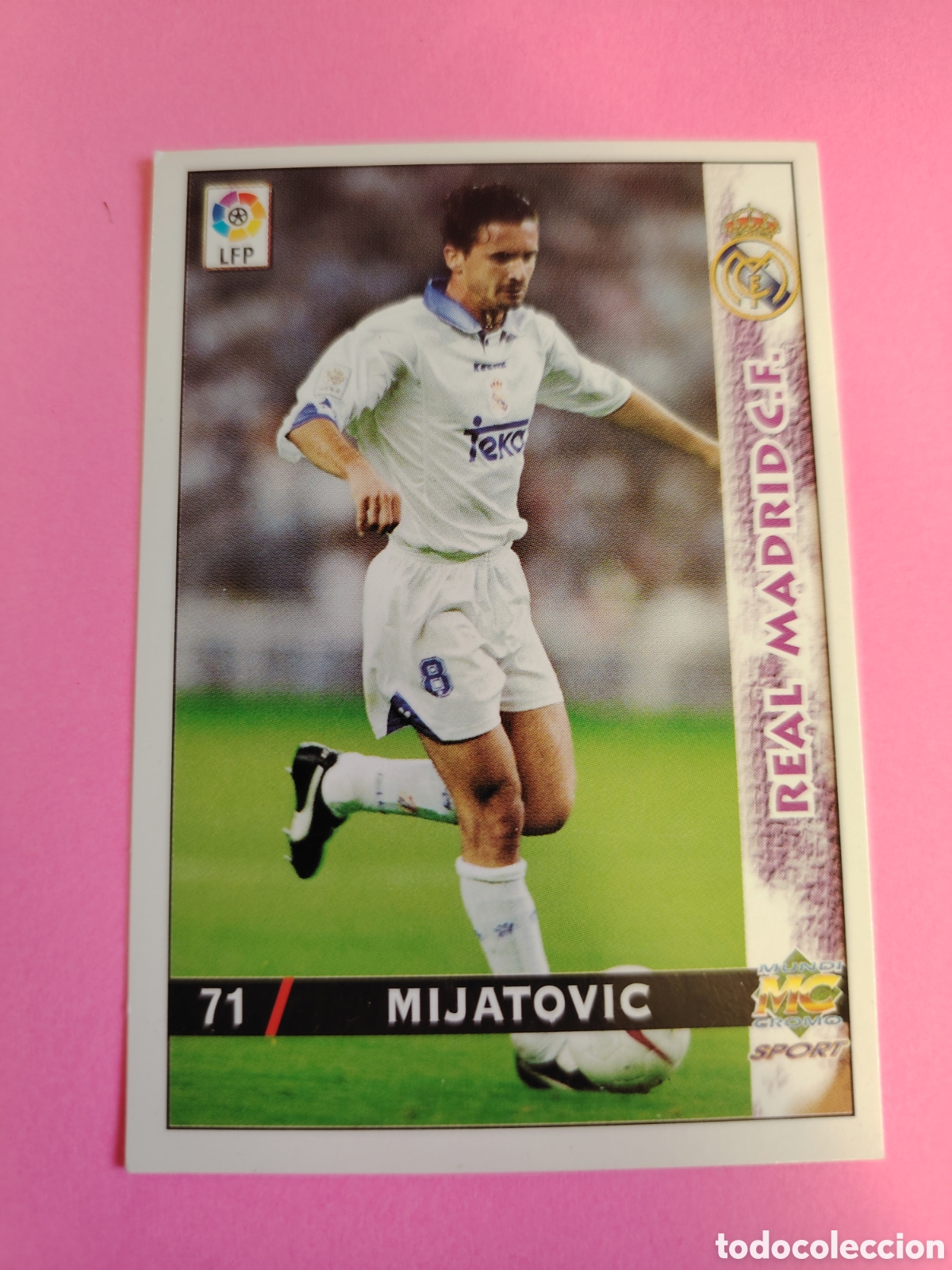 Cromos de F&uacute;tbol: REAL MADRID-N&deg;71-MIJATOVIC-MUNDICROMO FICHAS DE LA LIGA 1998 1999 98 99