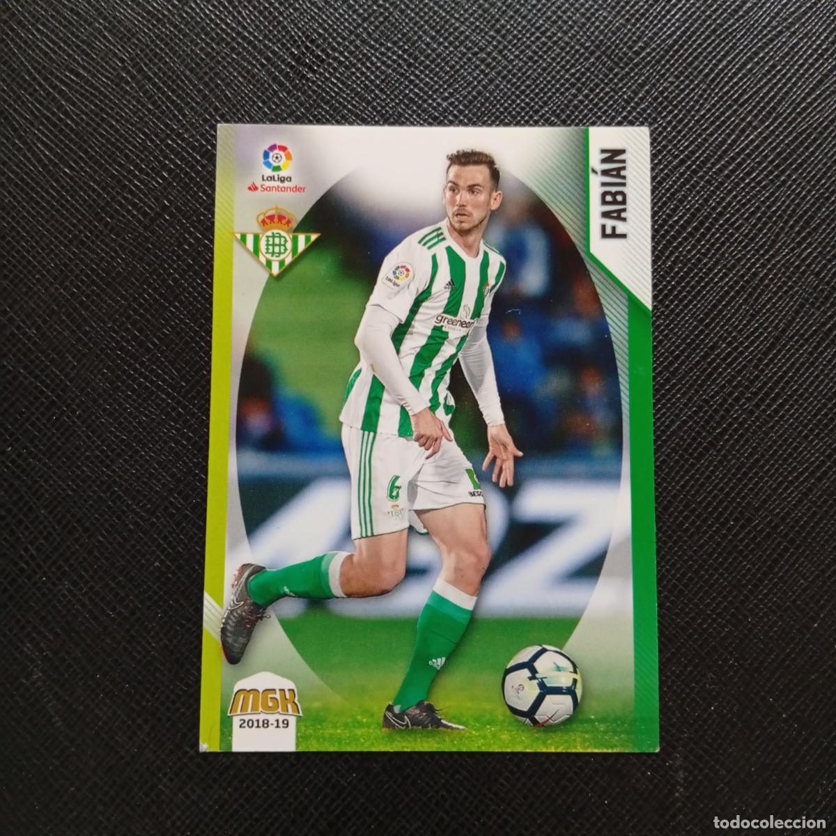 Cromos de F&uacute;tbol: 121 FABIAN REAL BETIS PANINI MEGACRACKS 2018 2019 CROMO FUTBOL 18 19 - (MD06/07-1) PG12 B