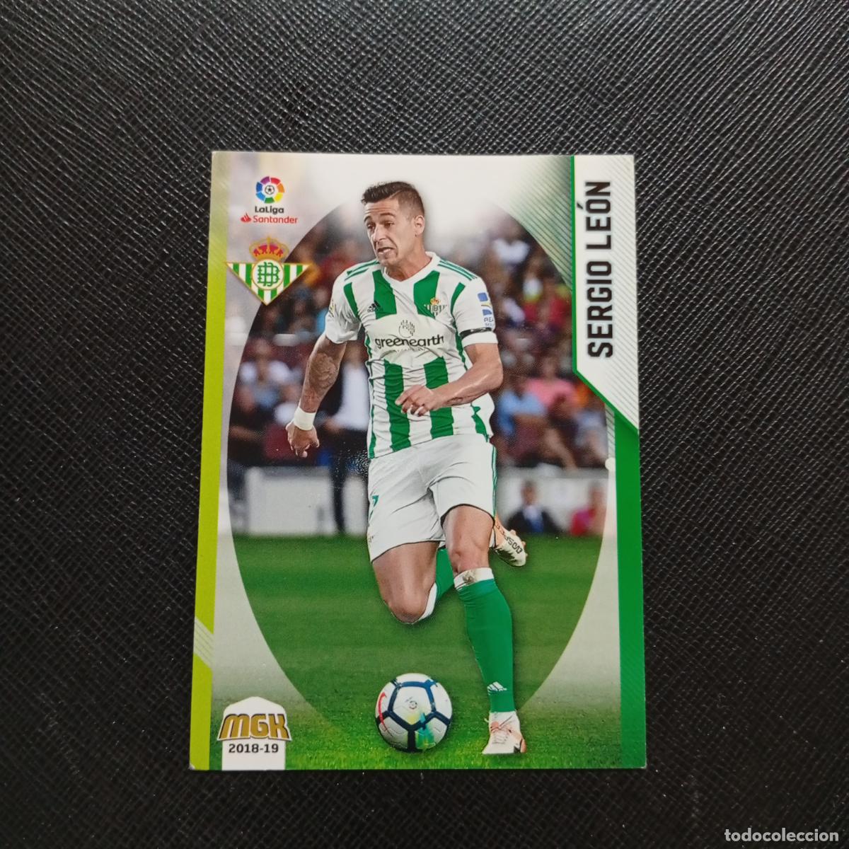 Cromos de F&uacute;tbol: 126 SERGIO LEON REAL BETIS PANINI MEGACRACKS 2018 2019 CROMO FUTBOL 18 19 - (MD06/07-1) PG13