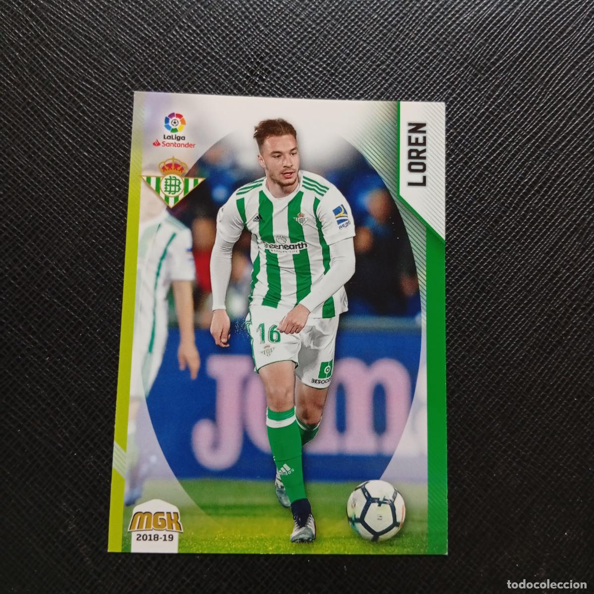 Cromos de F&uacute;tbol: 127 LOREN REAL BETIS PANINI MEGACRACKS 2018 2019 CROMO FUTBOL 18 19 - (MD06/07-1) PG13
