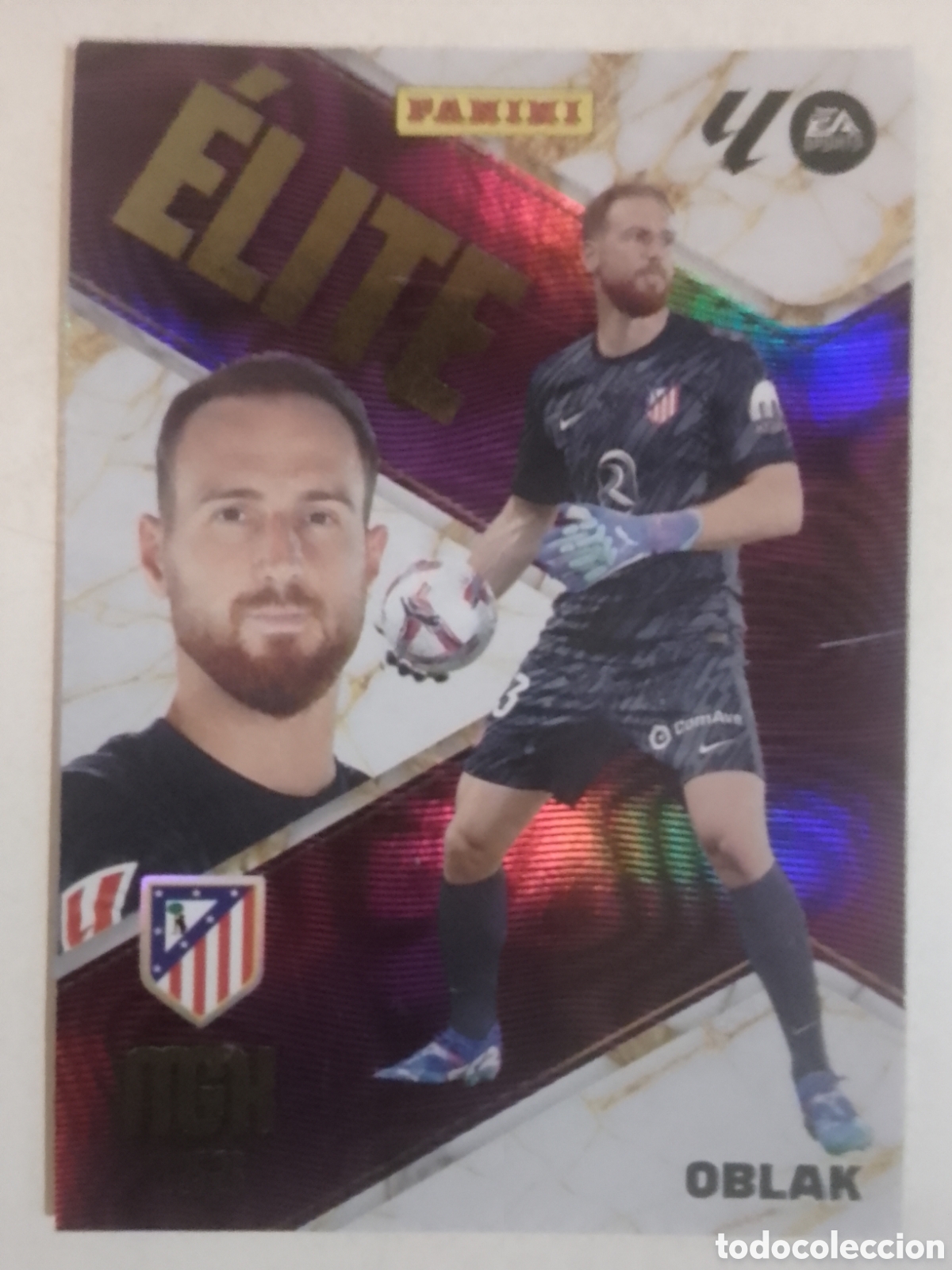 Cromos de F&uacute;tbol: Megacracks 2025/26 n&deg; 14 Oblak &bull; Atl&eacute;tico de Madrid. &Eacute;LITE.