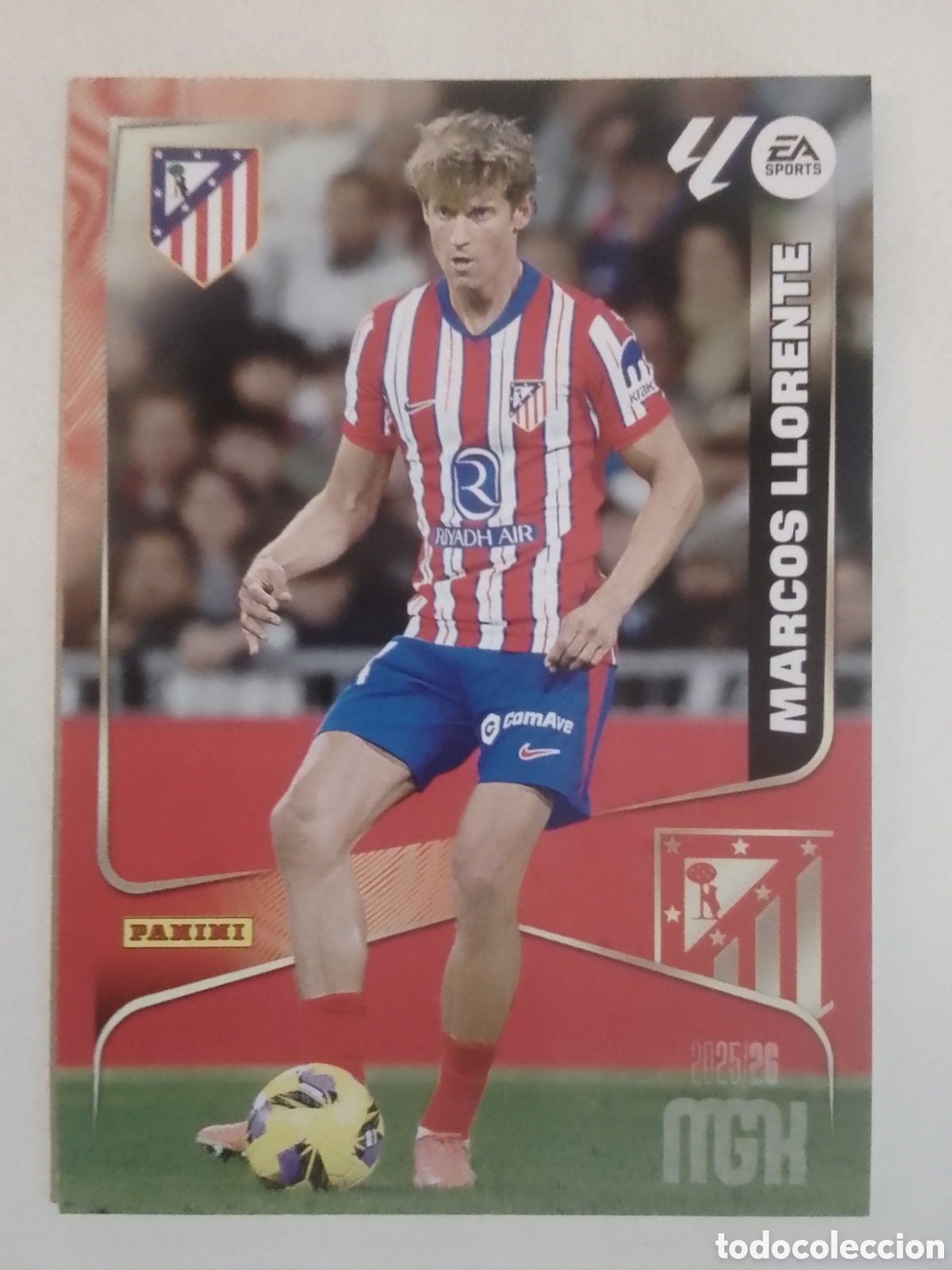 Cromos de F&uacute;tbol: Megacracks 2025/26 n&deg; 67 Marcos Llorente &bull; Atl&eacute;tico de Madrid.