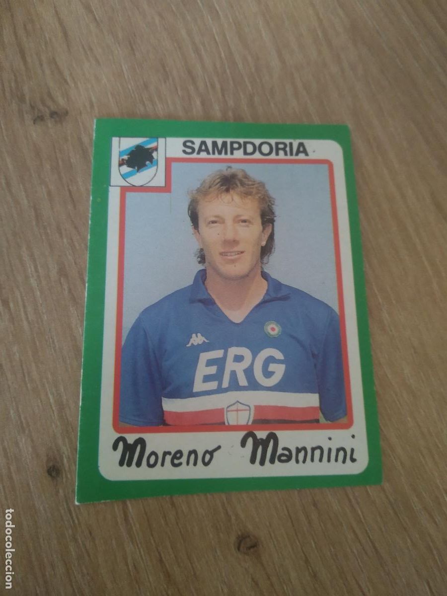 Cromos de F&uacute;tbol: 258 MORENO MANNINI SAMPDORIA CROMO FUTBOL PANINI LIGA ITALIA EUROFLASH CALCIO 1990