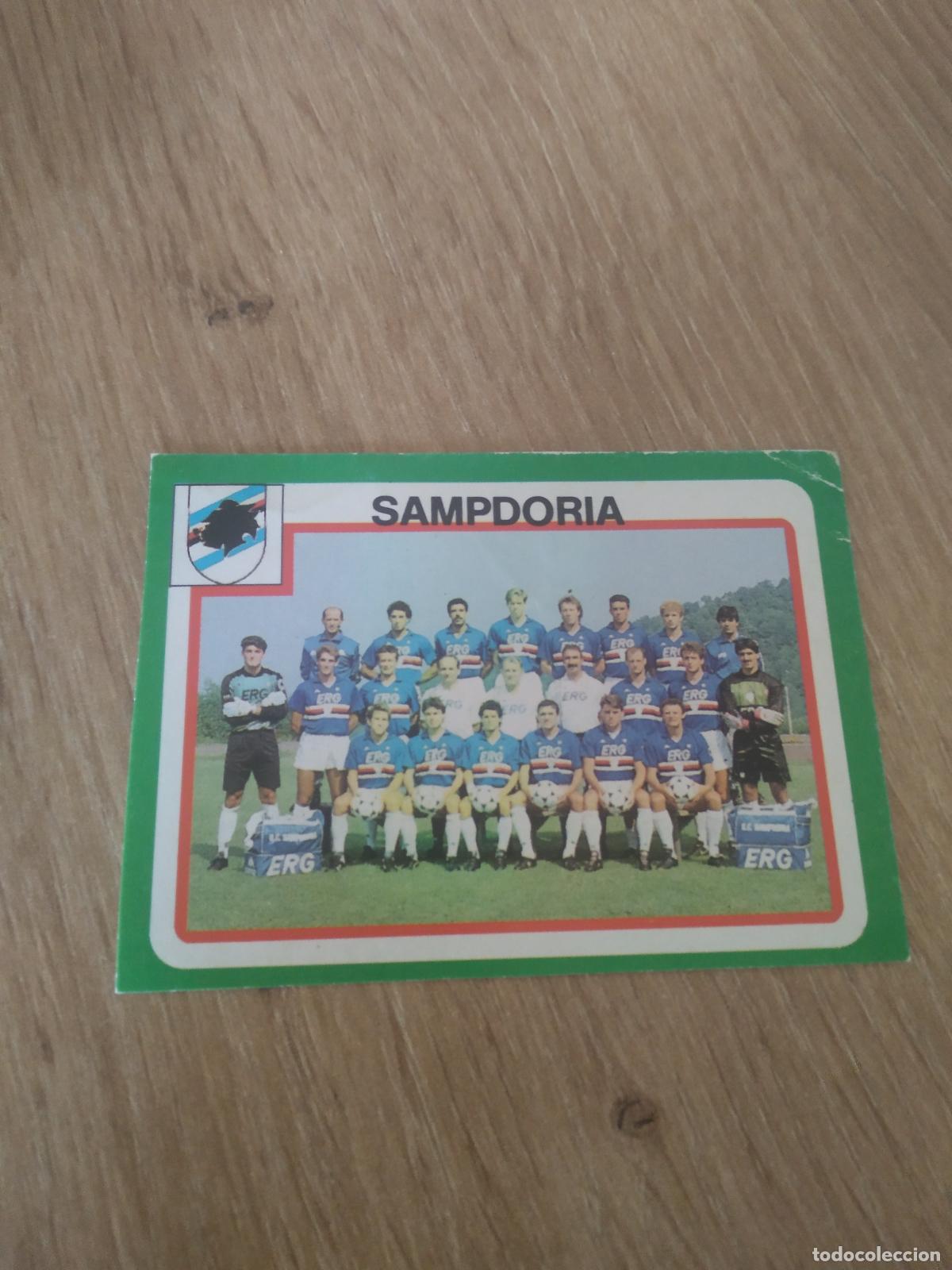 Figurine di Calcio: 253 EQUIPO PLANTILLA SAMPDORIA CROMO FUTBOL PANINI LIGA ITALIA CALCIATORI EUROFLASH CALCIO 1990
