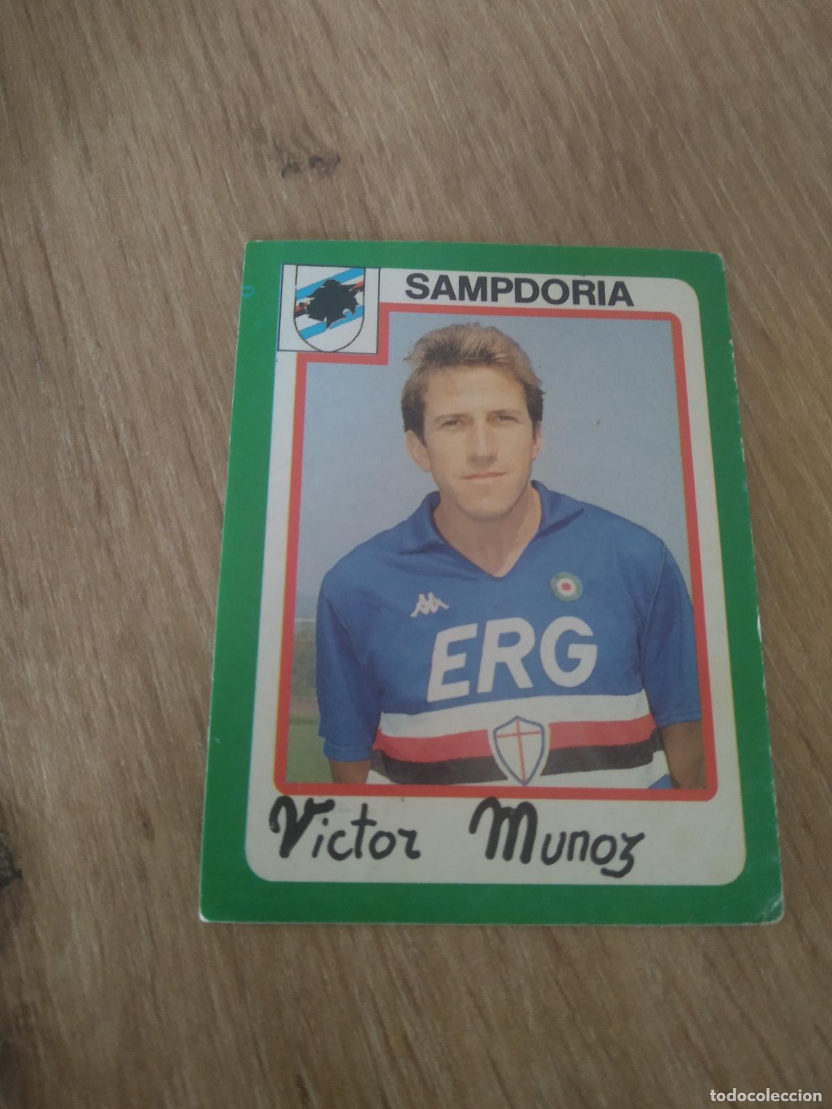 Cromos de F&uacute;tbol: 263 VICTOR MU&Ntilde;OZ SAMPDORIA CROMO FUTBOL PANINI LIGA ITALIA CALCIATORI EUROFLASH CALCIO 1990