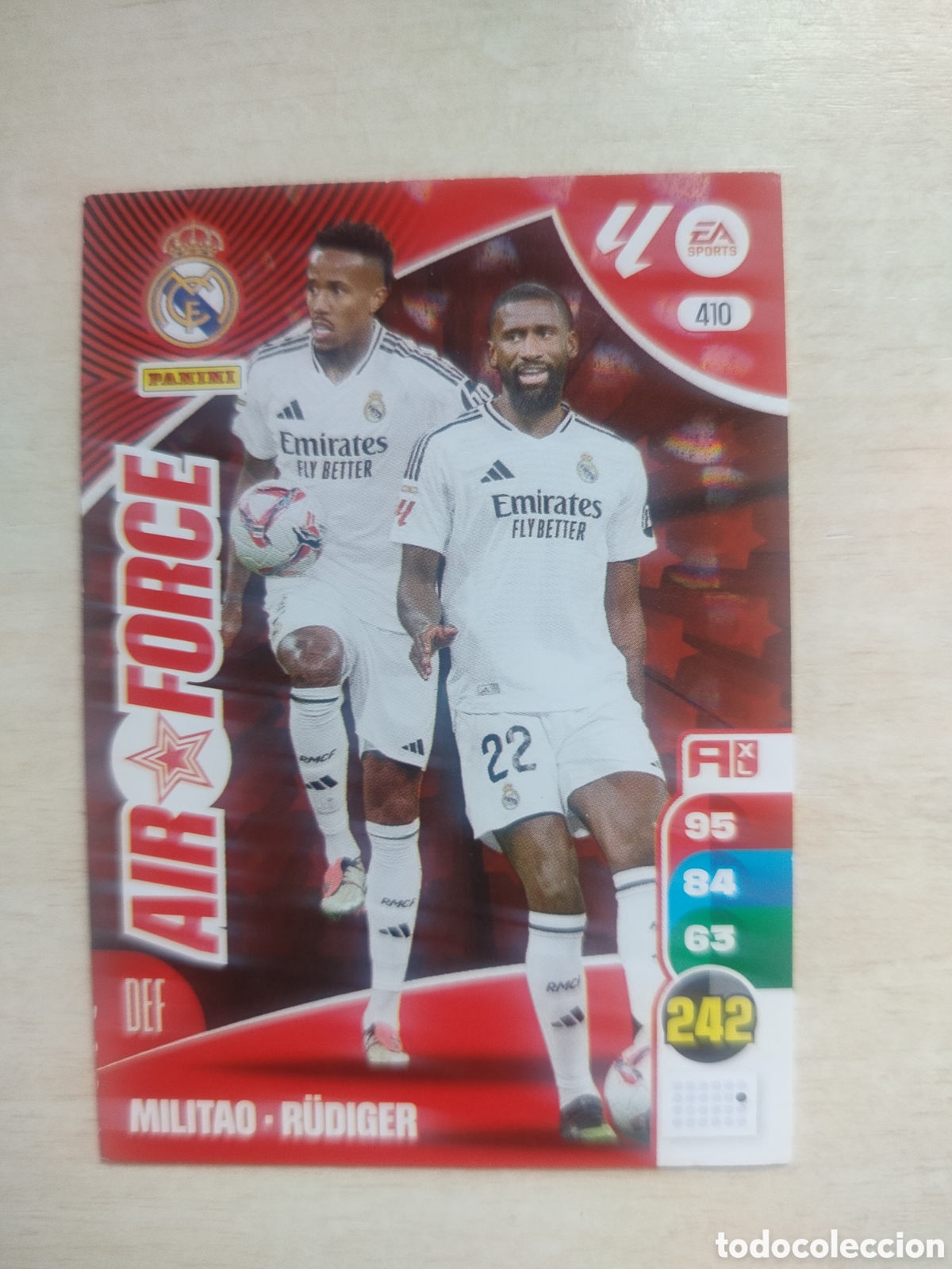 Fu&szlig;ball-Sticker: AIR FORCE MILITAO RUDIGER 410 ADRENALYN 2024 2025 24 25